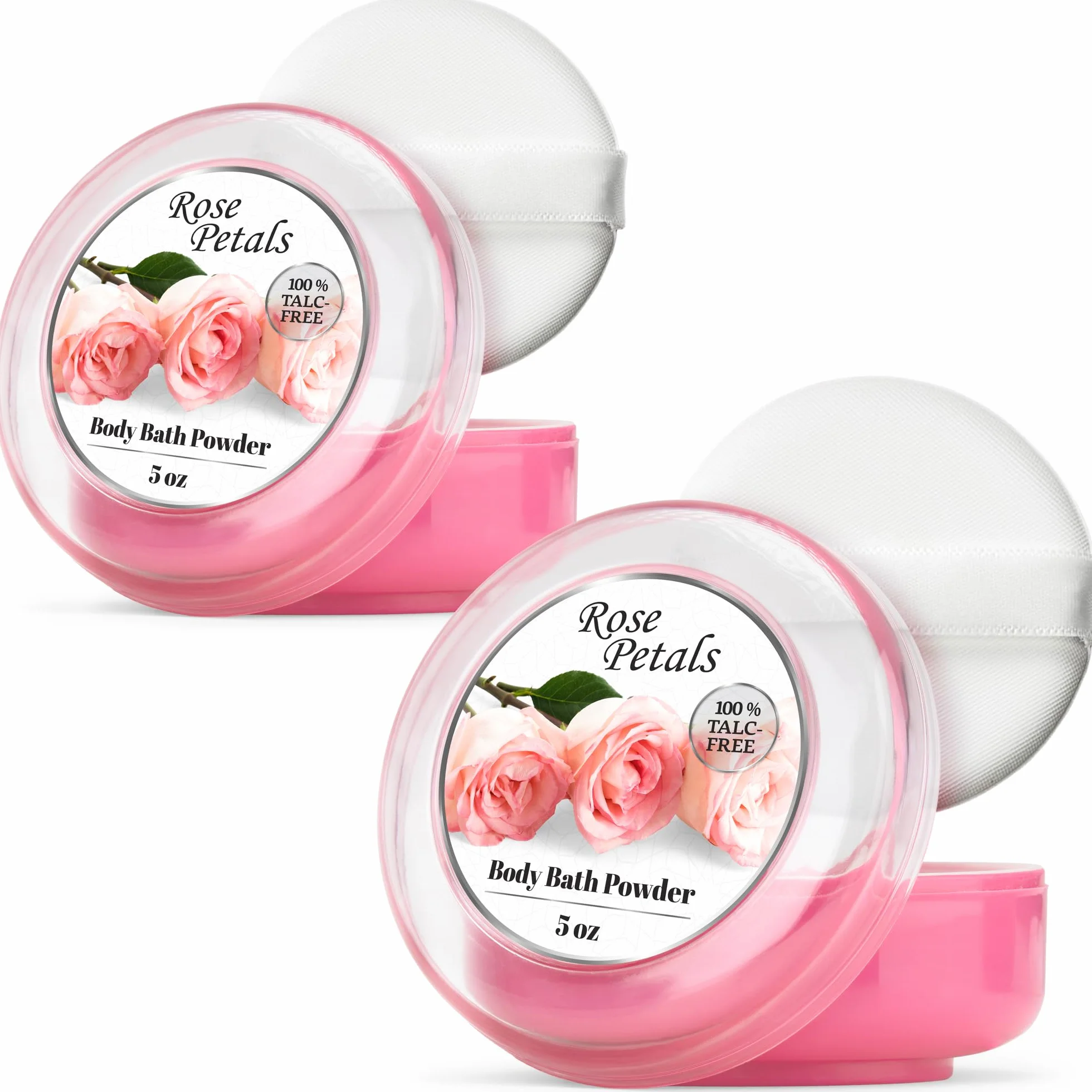 R-NEU Polvo Corporal para Mujer 10 onzas, Libre de Talco, Perfumado de Pétalos de Rosa, Extra Grande