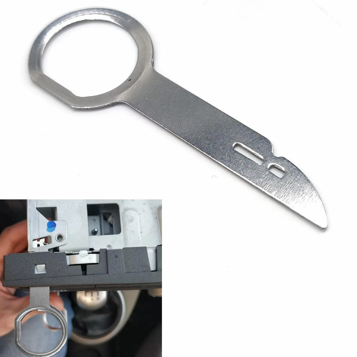 4 Pcs Herramienta de Extracción de Radio de Coche, Llaves Extraccion Radio