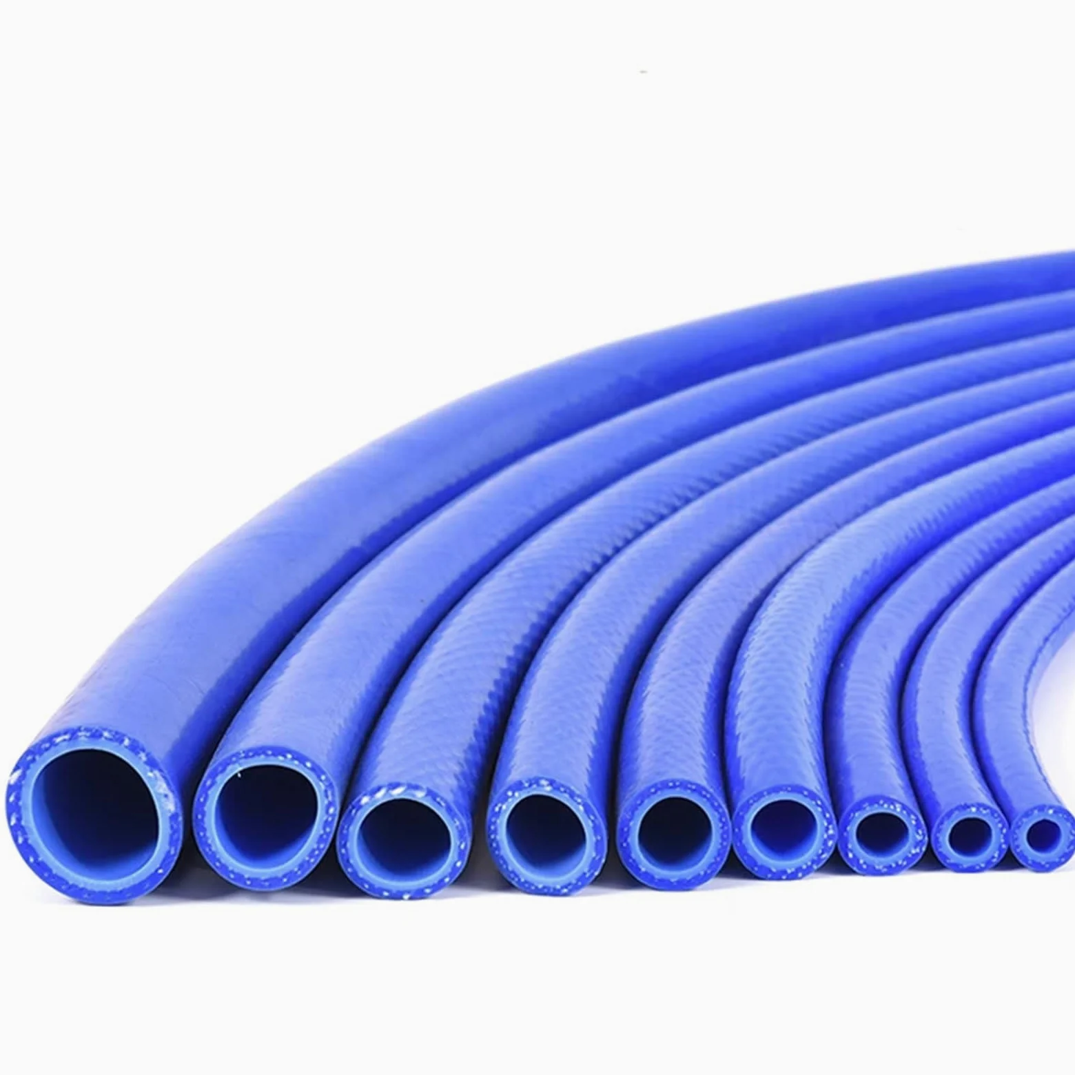 Tubo Gasolina Moto Manguera de silicona de 1 m/juego con diámetro interior de 6-50 mm, resistente al calor, de alta presión, for cilindros de automóviles, tubo de vacío, manguera de goma de doble capa