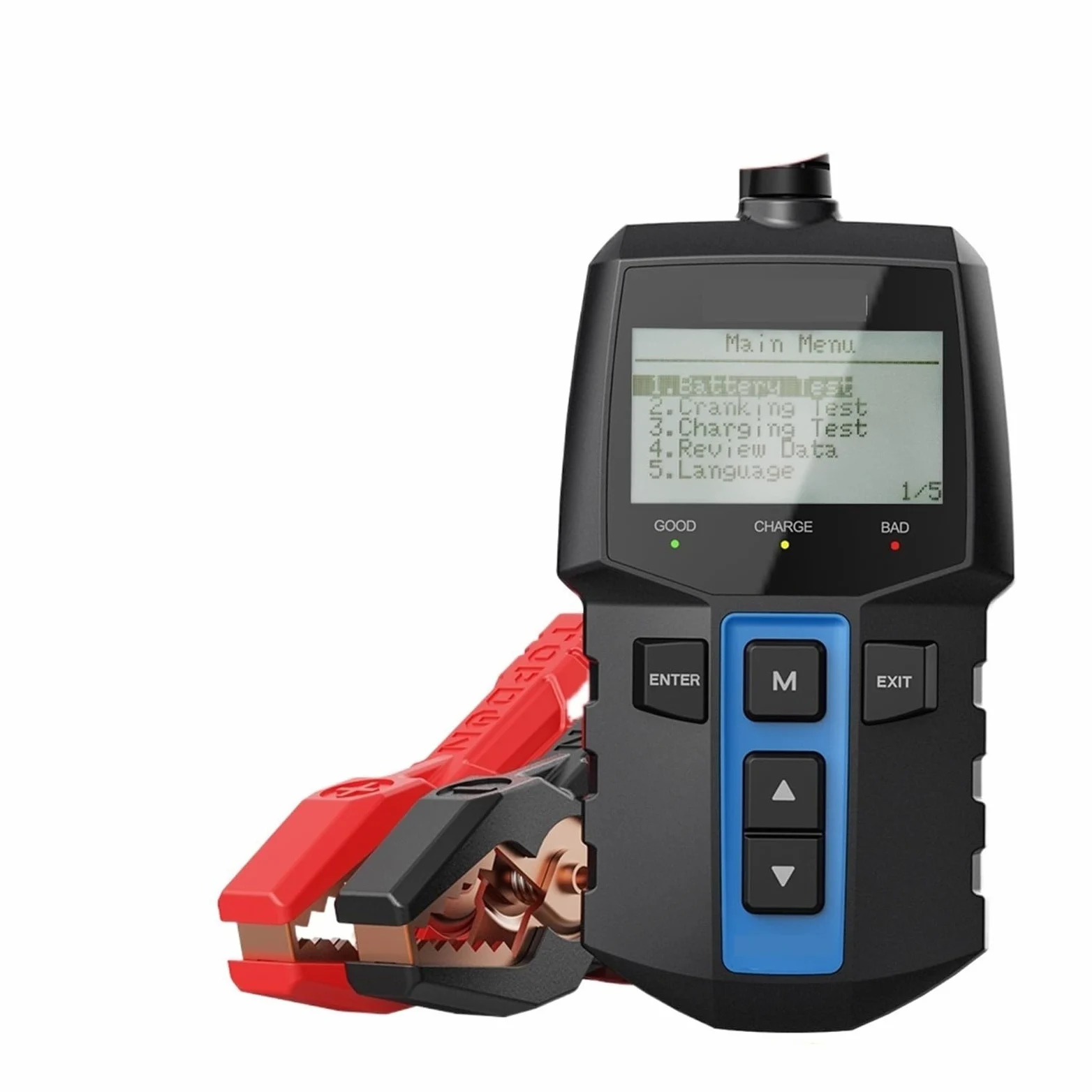 Comprobador de baterias, Probador de batería de coche BT100, probador de batería de diagnóstico automotriz Digital, herramienta de escáner de carga de arranque de vehículo
