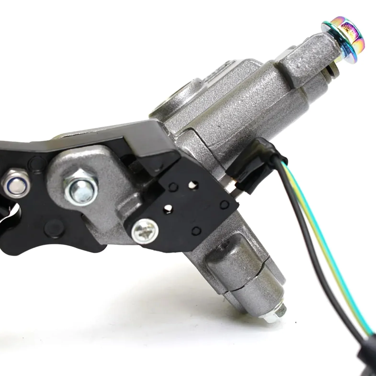 Compatible con Honda, Compatible con el kit Yamaha | Juego de bomba de embrague + bomba de freno de 22 mm.(Black Set)
