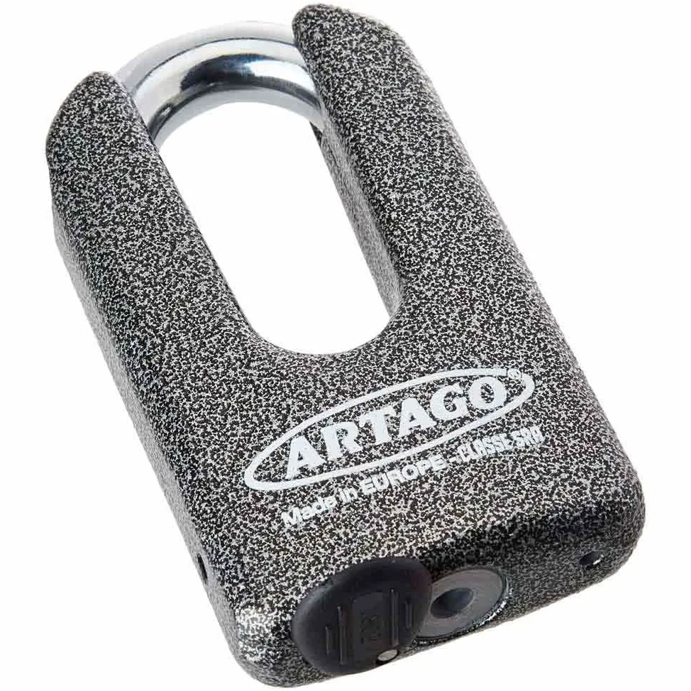 Artago 69T2 Pack Candado Antirrobo Disco Alta Seguridad + Soporte para Yamaha MT-07 y Tracer 700, Homologado Sra, Sold Secure Gold, ART4