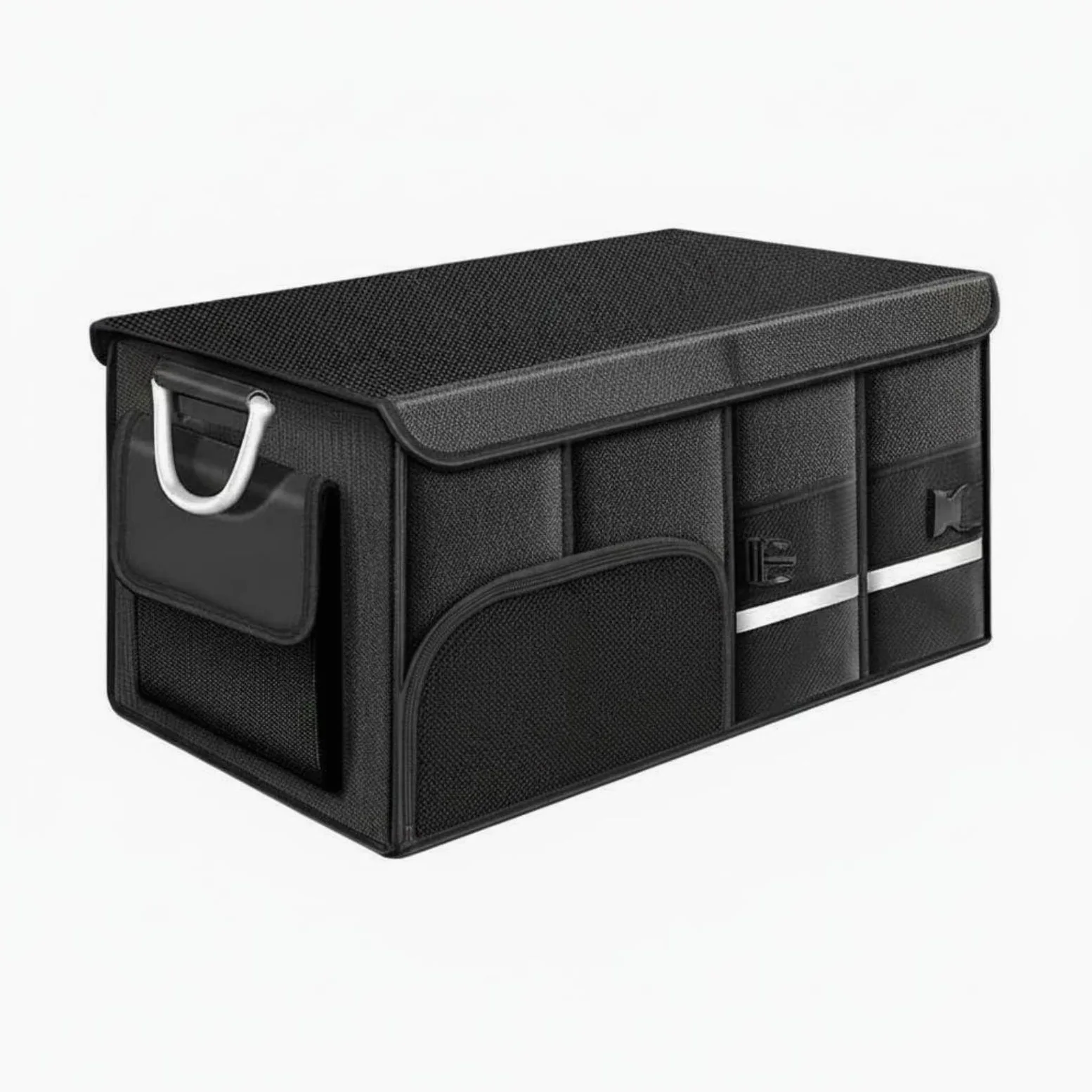 predolo Organizador de Maletero Plegable Gran Capacidad para Viaje, Exterior, Negro, 72L