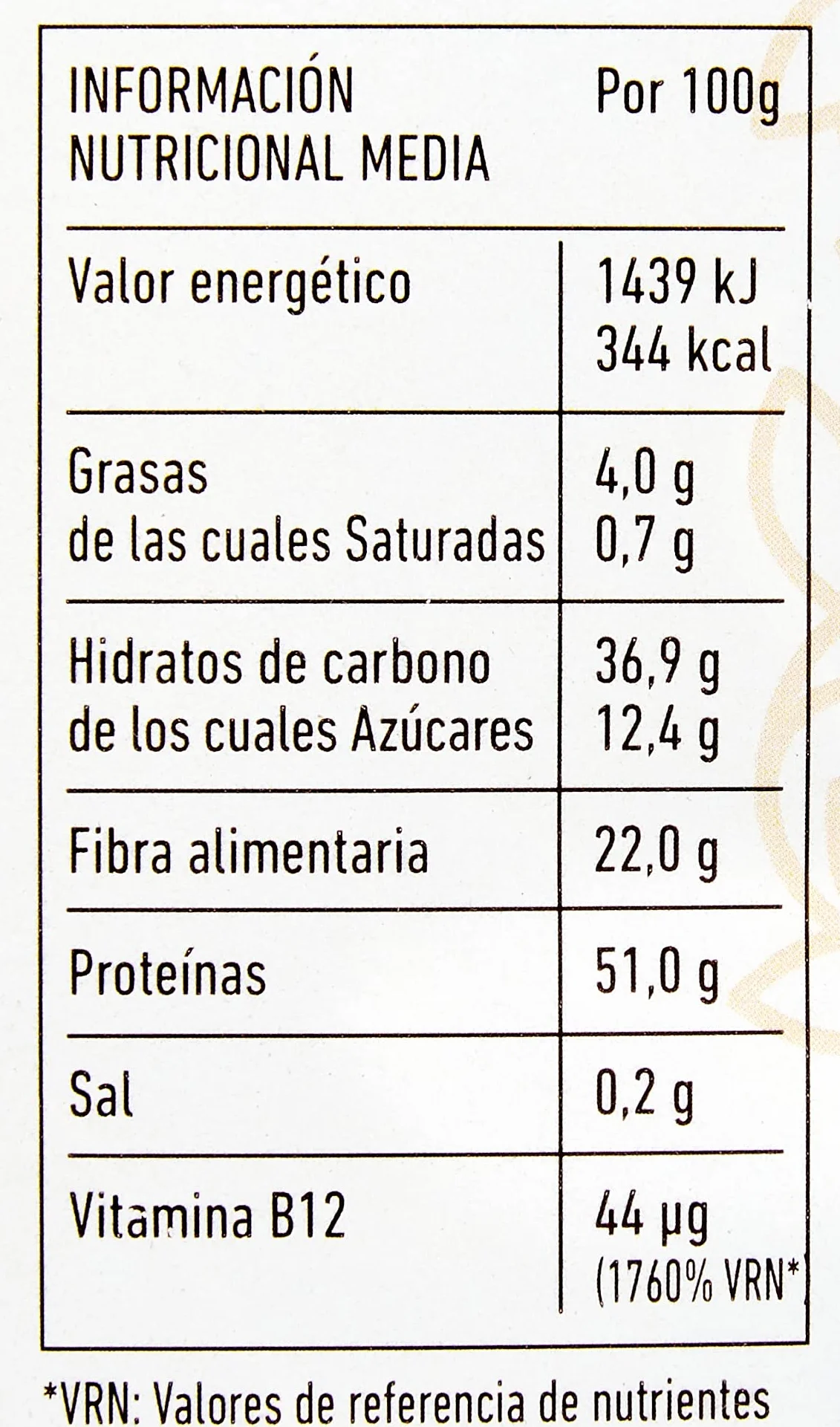 LEVADURA NUTRICIONAL SECA INACTIVA