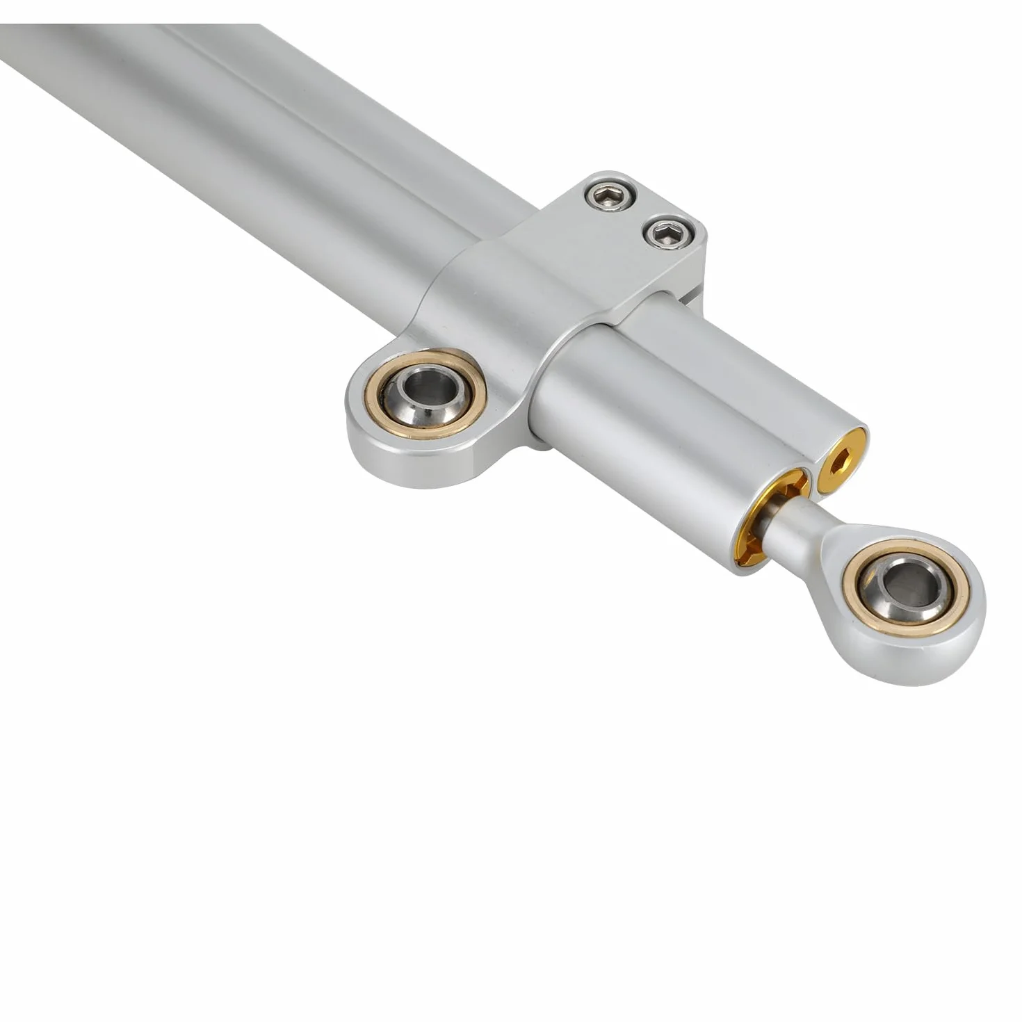 Estabilizador de amortiguador de dirección de motocicleta de 36 cm, estabilizador de amortiguador de dirección de aleación de aluminio CNC, amortiguador de dirección de control de seguridad