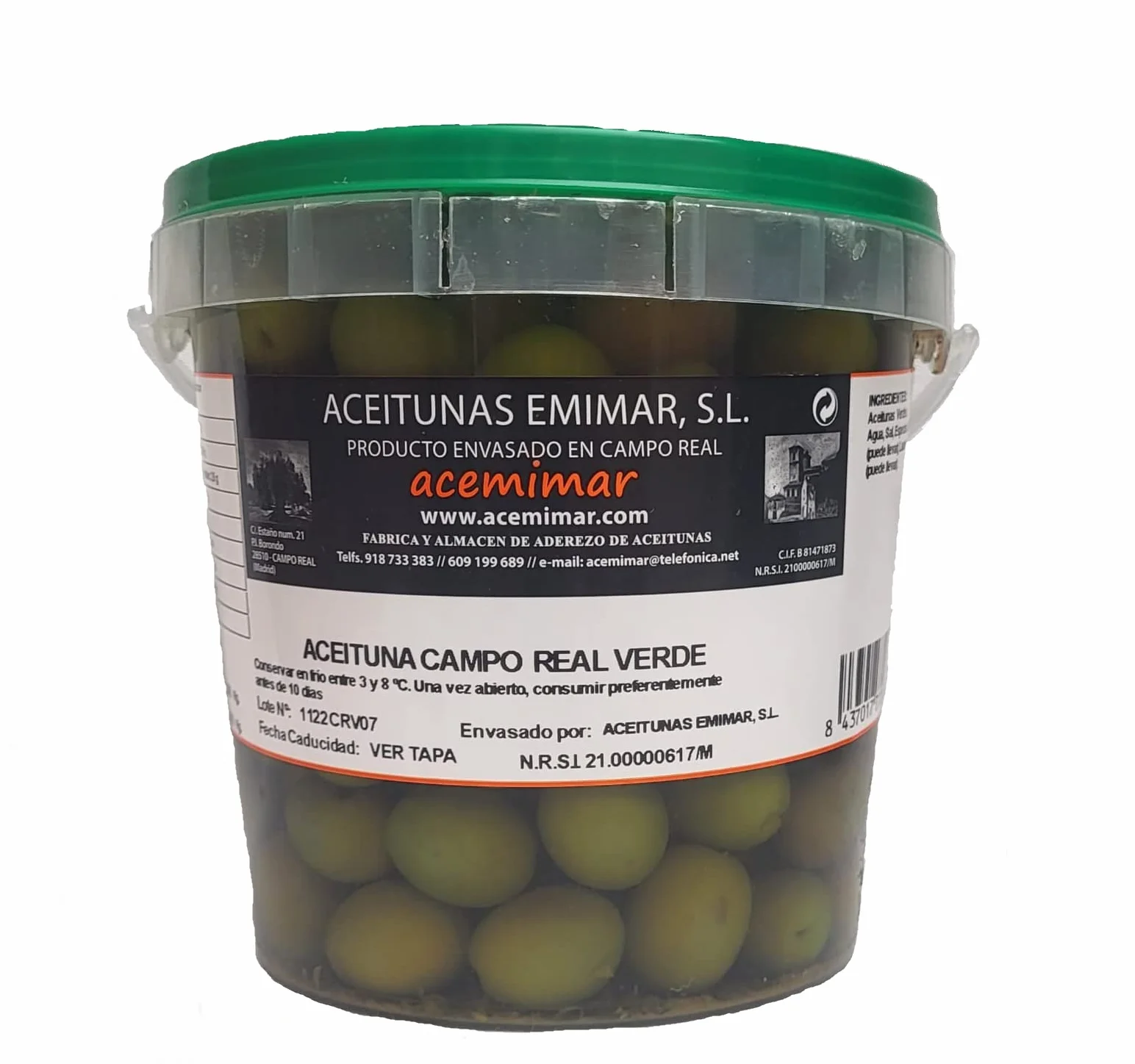Aceitunas Campo Real Caja 4 Envases 700 GR