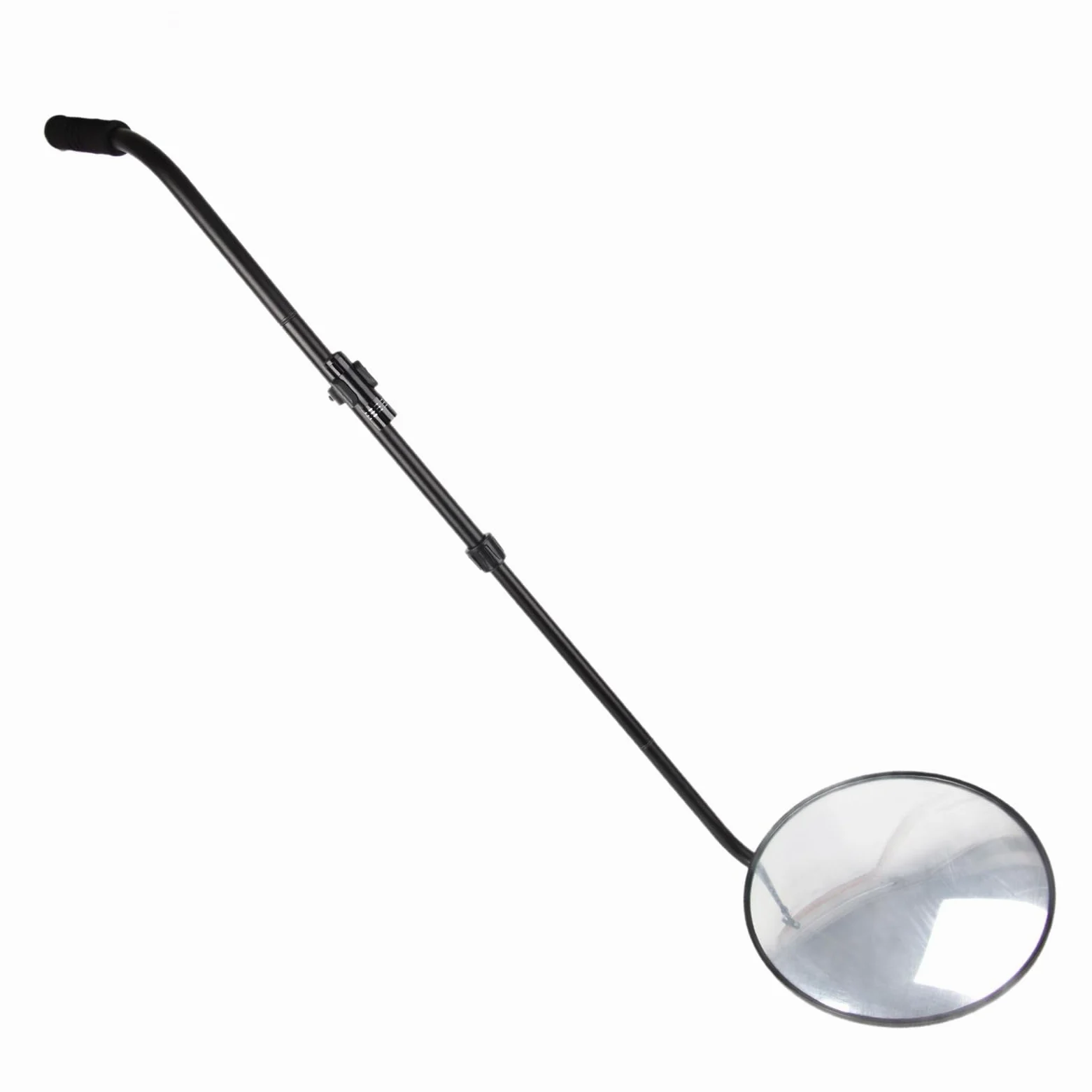 Espejo de Inspección para Bajos de Vehículos V3, con Lente Acrílica Irrompible de 30 Cm y Aumento de 2X, 9 Luces LED; Herramienta de Seguridad y Vigilancia Vehicular con M