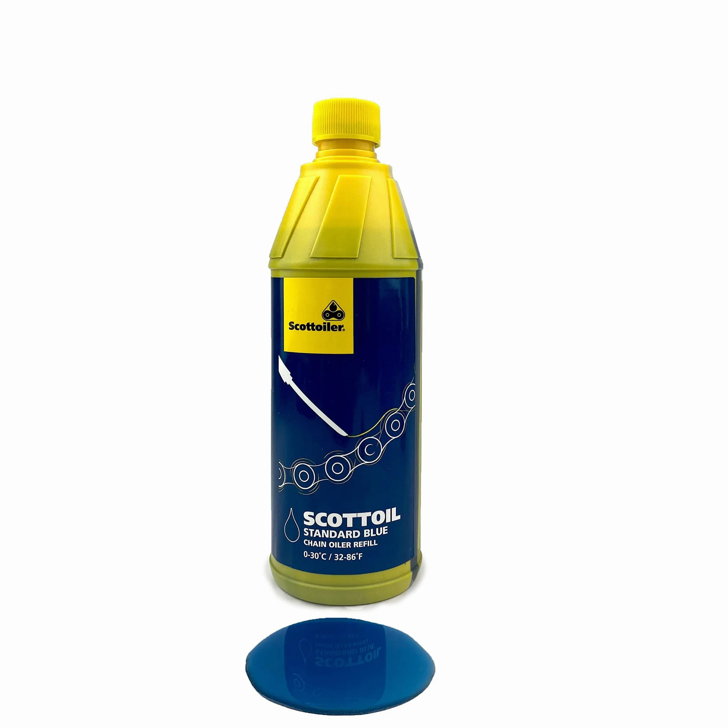 Scottoiler Essentials - Micro-vSystem - Lubricador Automático de Cadena de Motocicleta y Recarga de Scottoil Azul - Kit de Inicio BUNDLE