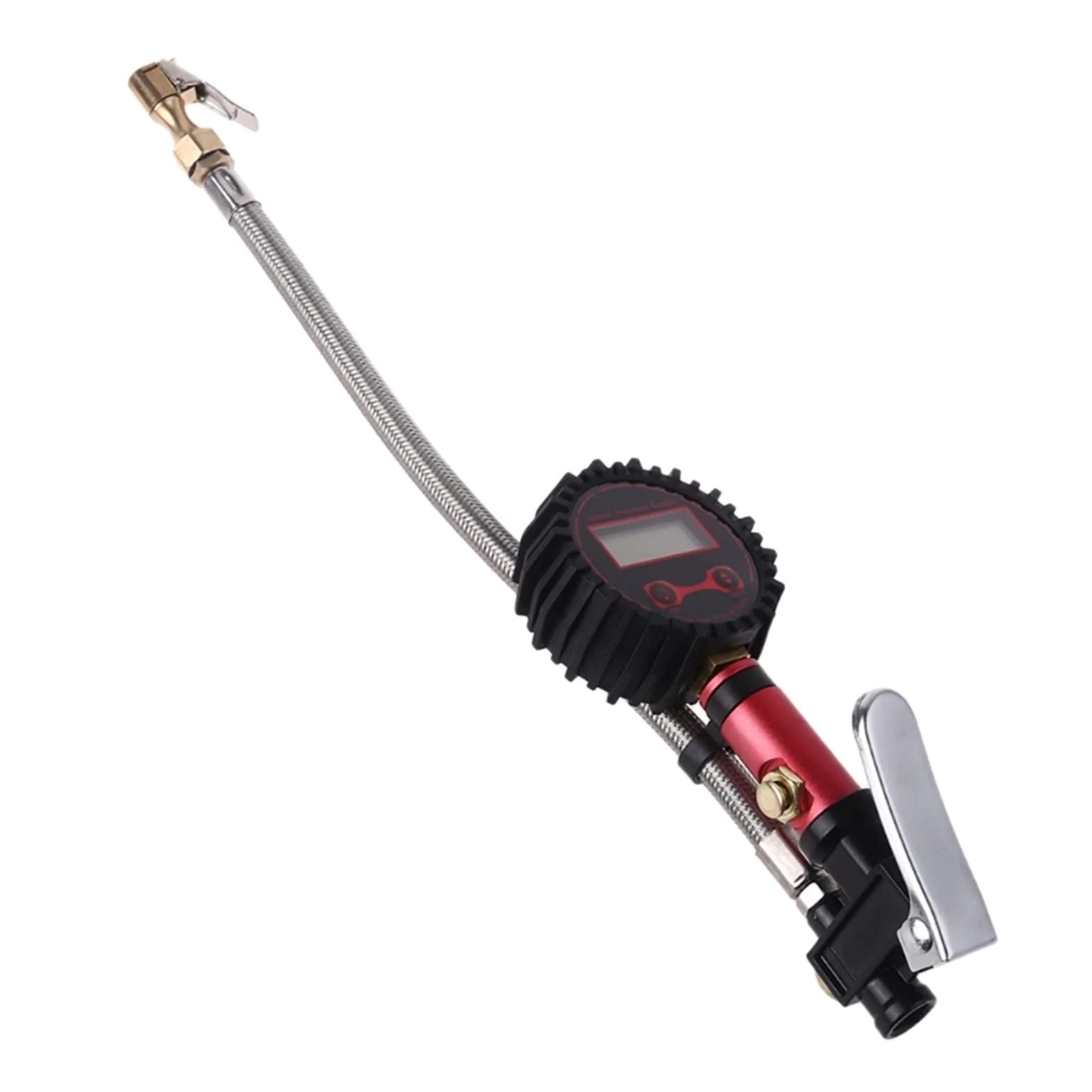 Inflador de neumáticos Digital con manómetro de 250 PSI, Esfera Luminosa de fácil Lectura LCD retroiluminada Digital