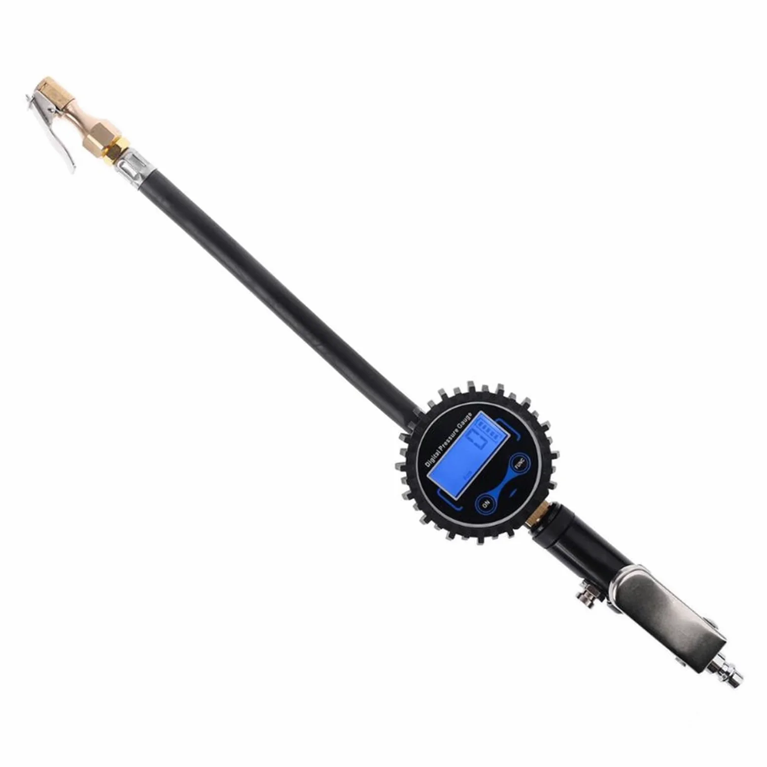 HMTE Inflador de neumáticos Digital con manómetro 200 PSI Mandril de Aire Apto para camión/Coche/Bicicleta