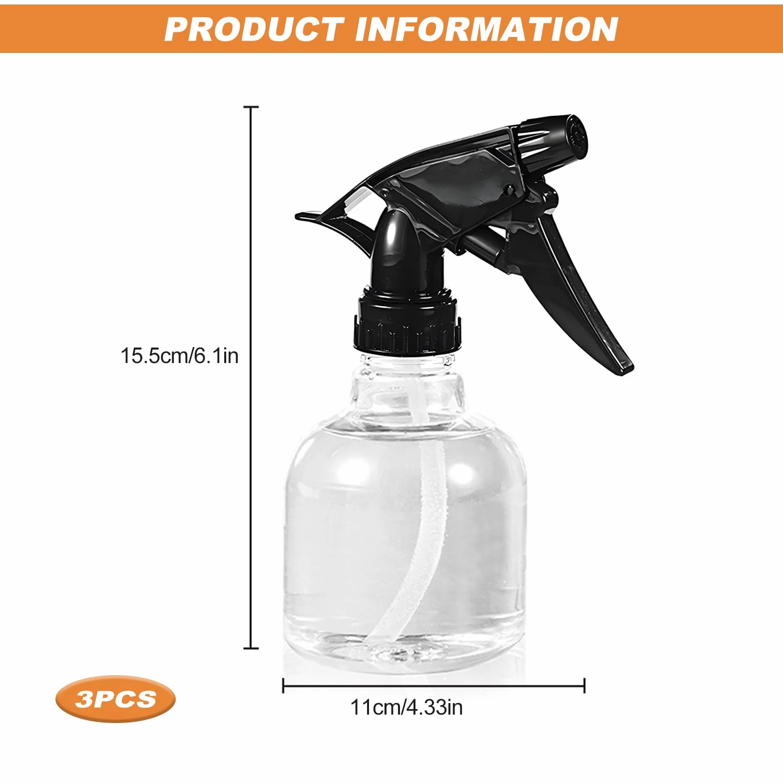 Botella pulverizador agua pelo 250 ml 3 unidades
