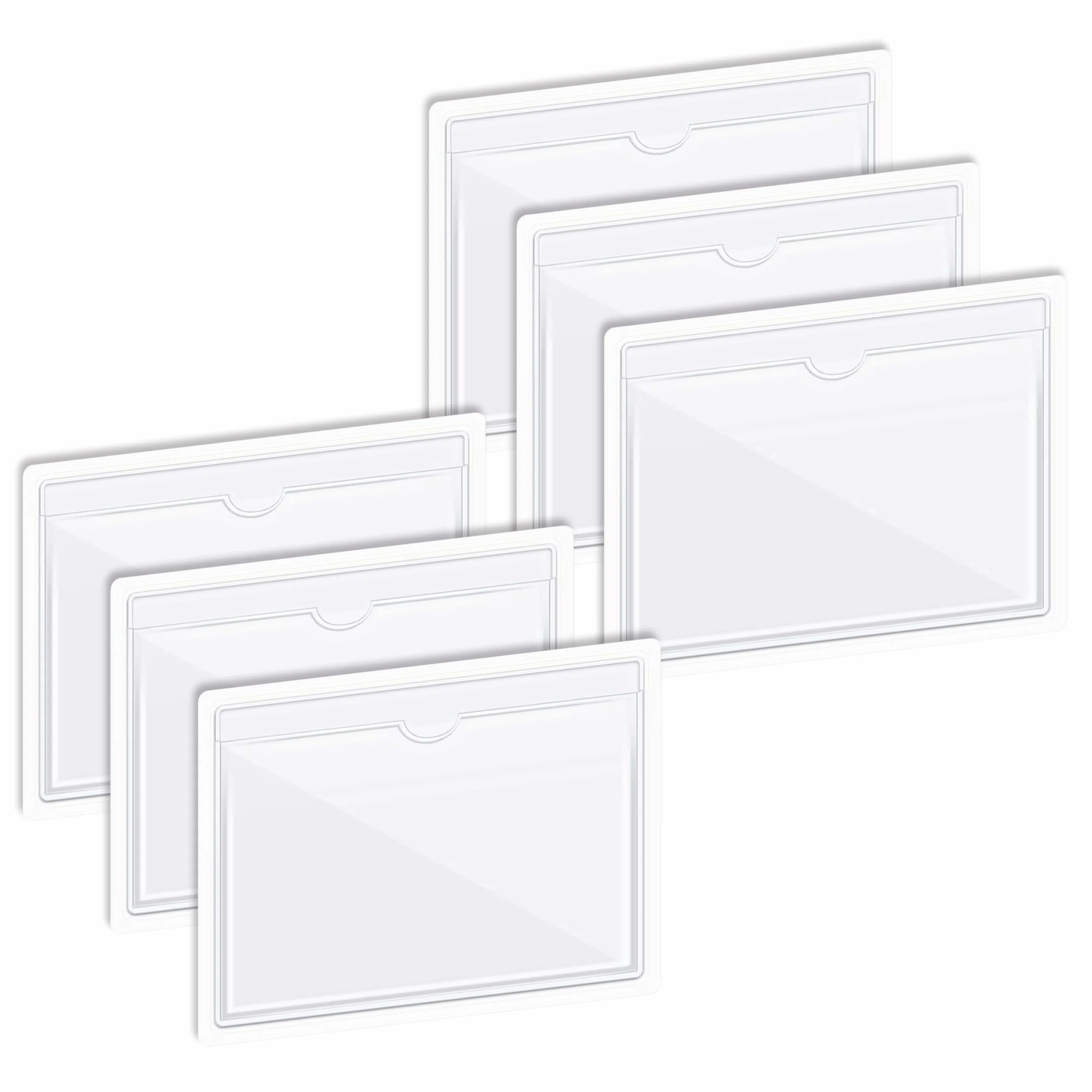 Soporte Permiso Coche Pegatina para el parabrisas y Portapapeles de Aparcamiento, Tarjetas de Discapacidad, Notas - ✮GARANTÍA DE POR VIDA✮|KIT DE 6| Funda Autoadhesivo para Tickets
