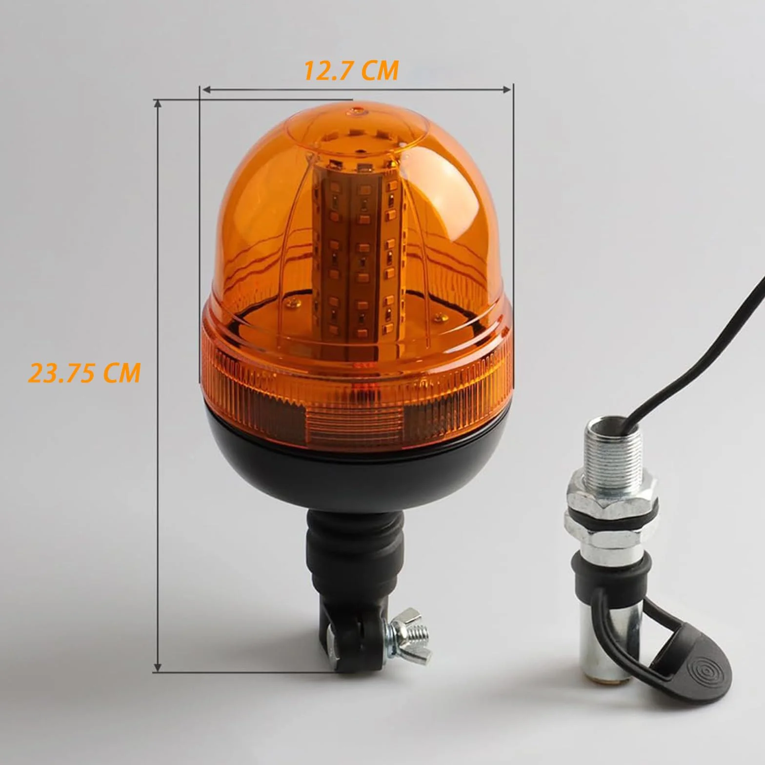 Luz Rotativo LED 60 LED 12V 24V para Tractor con Soporte de Montaje