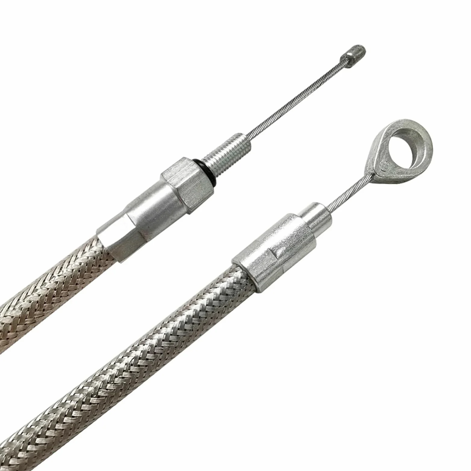 Cable De Embrague Trenzado Acero Inoxidable 70-3/4 Pulgadas Y 180cm para Davidson 87-06 FLT, FLST, FXST, FXSTC