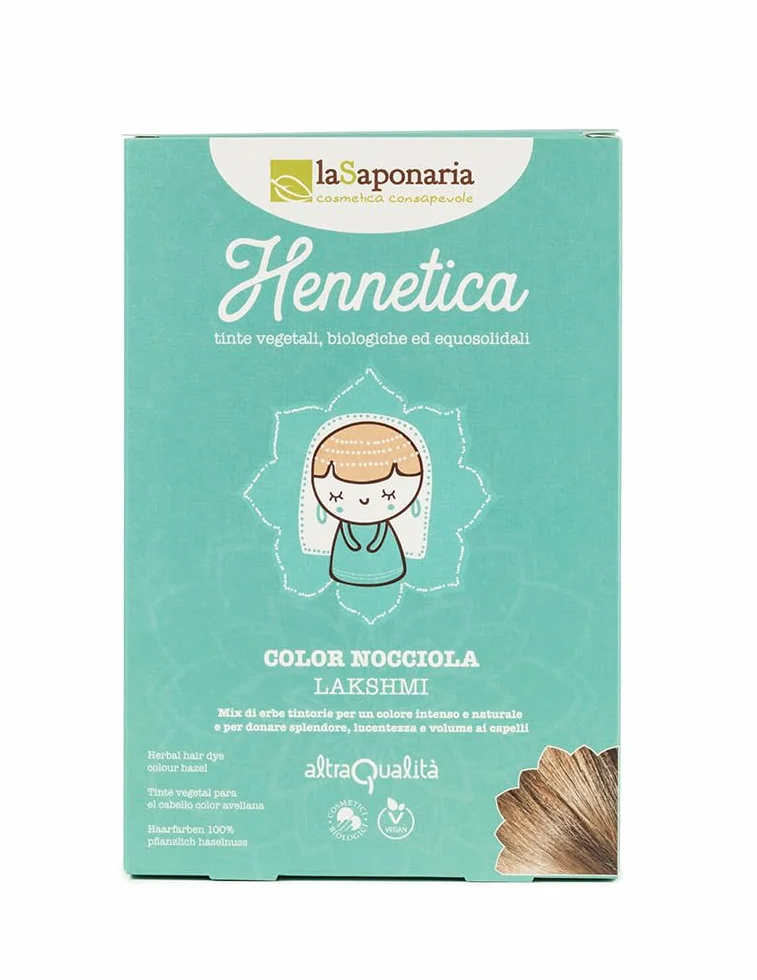 La Saponaria Tinte Vegetal Pelo Castaño Claro Henna Coloración Natural Ecológica 100g
