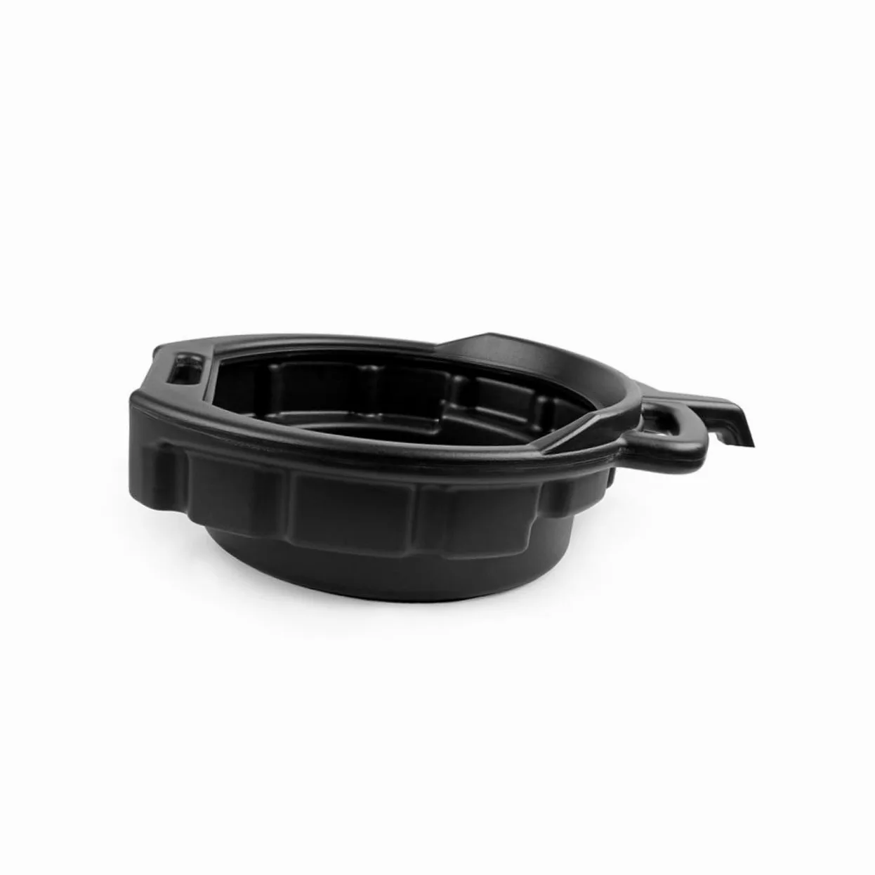 Juego de 2 Bandejas de Drenaje de Aceite de Motor de 10l y 15l en PE Negro, Fáciles de Limpiar y Almacenar para Mantenimiento de Coches