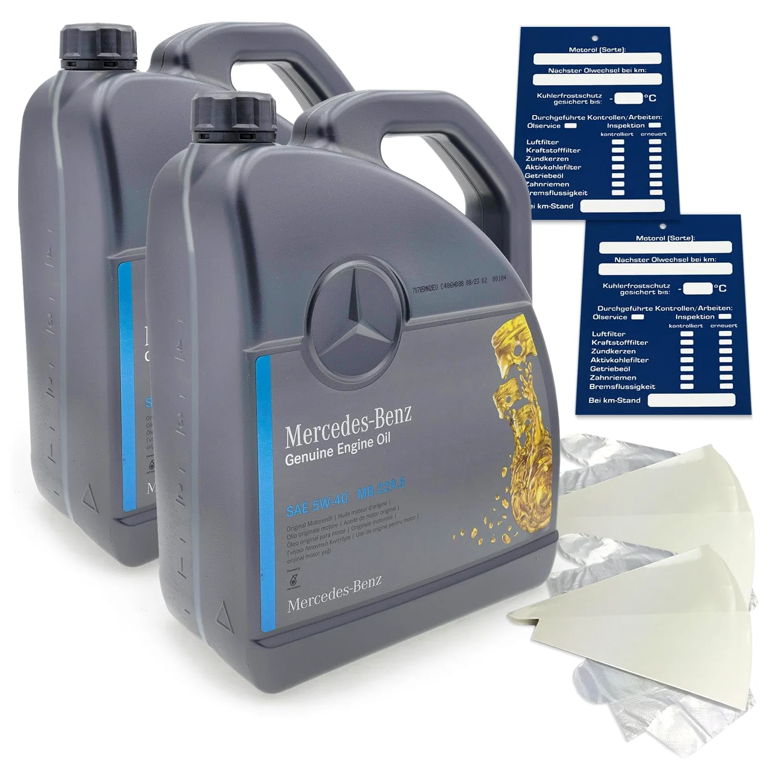 Mercedes-Benz 5W-40 MB 229.5 - Set de aceite de motor original de 10 litros