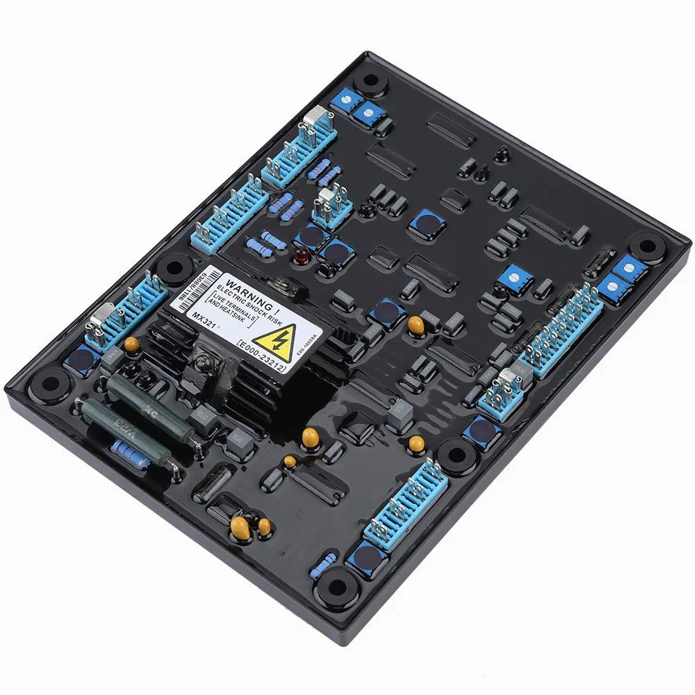 Regulador de Voltaje, MX321 AVR Regulador de Voltaje Automático con Función de Protección de Baja Velocidad Incorporada, sobre Excitación, sobre Voltaje, sobre Corriente, Lam
