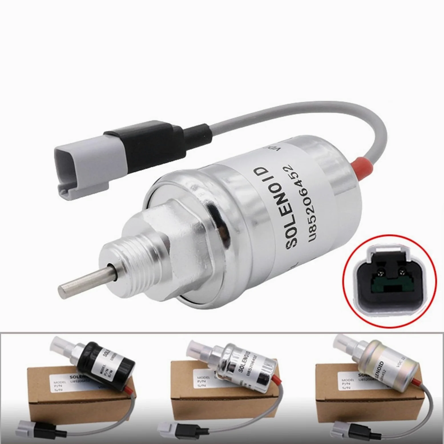 Válvula solenoide de corte de combustible de 12 V OME: U85206452 U85206520(Color)