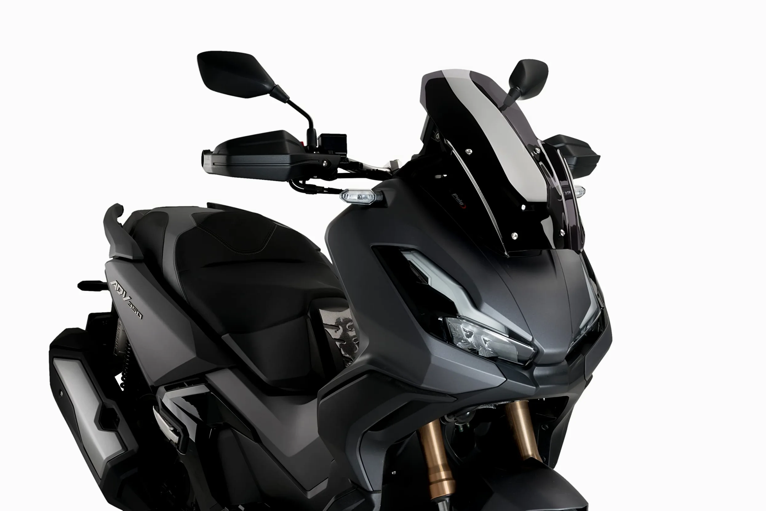 Puig 21273F Cúpula Sport compacta y aerodinámica en acrílico de alto impacto con perfil redondeado y diseño deportivo que mejora protección y visibilidad, Ahumado Oscuro