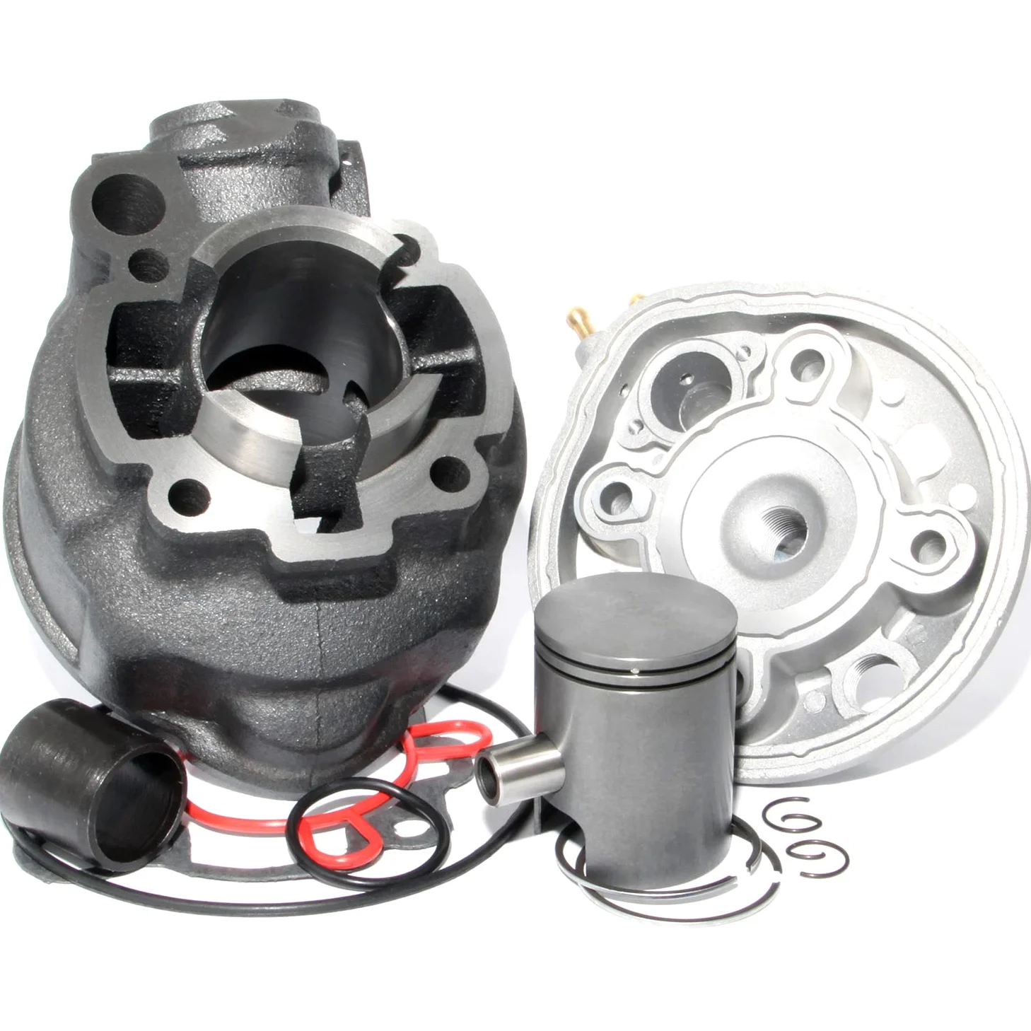 Easyboost Kit Cilindro 50 Hierro para AM6 Culata Piston Bisegmento Tipo Origen Minarelli Todos Modelos MBK Xlimit Xpower Yamaha TZR DT Aprilia RS XP6-XR6-XPS Beta Rieju MRX RR RS