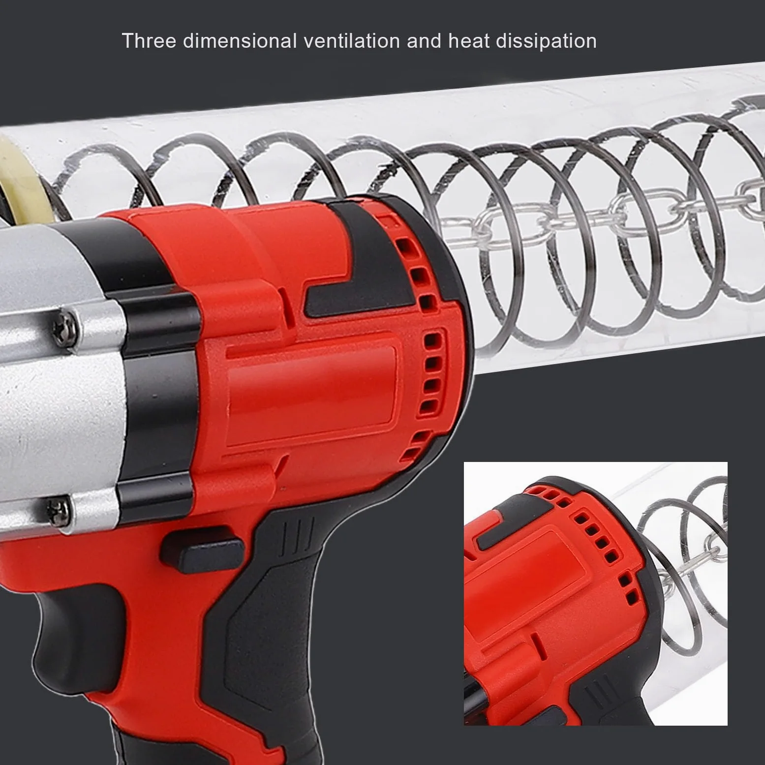 Kit de Pistola de Engrase Eléctrica con Batería de 12000PSI para Taller Inalámbrico B4 y Uso en Fábrica Material ABS Ligero