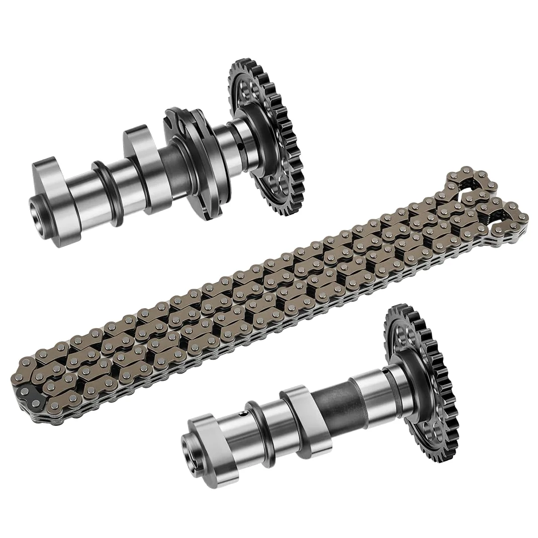Árbol de Levas de Admisión y Escape con Cadena de Distribución para Suzuki QuadSport 400 Z LT-Z400 2003-2014, para Ka-wasaki KFX 400 2003-2006 12710-33H00 12720-33H00 12760-29F01