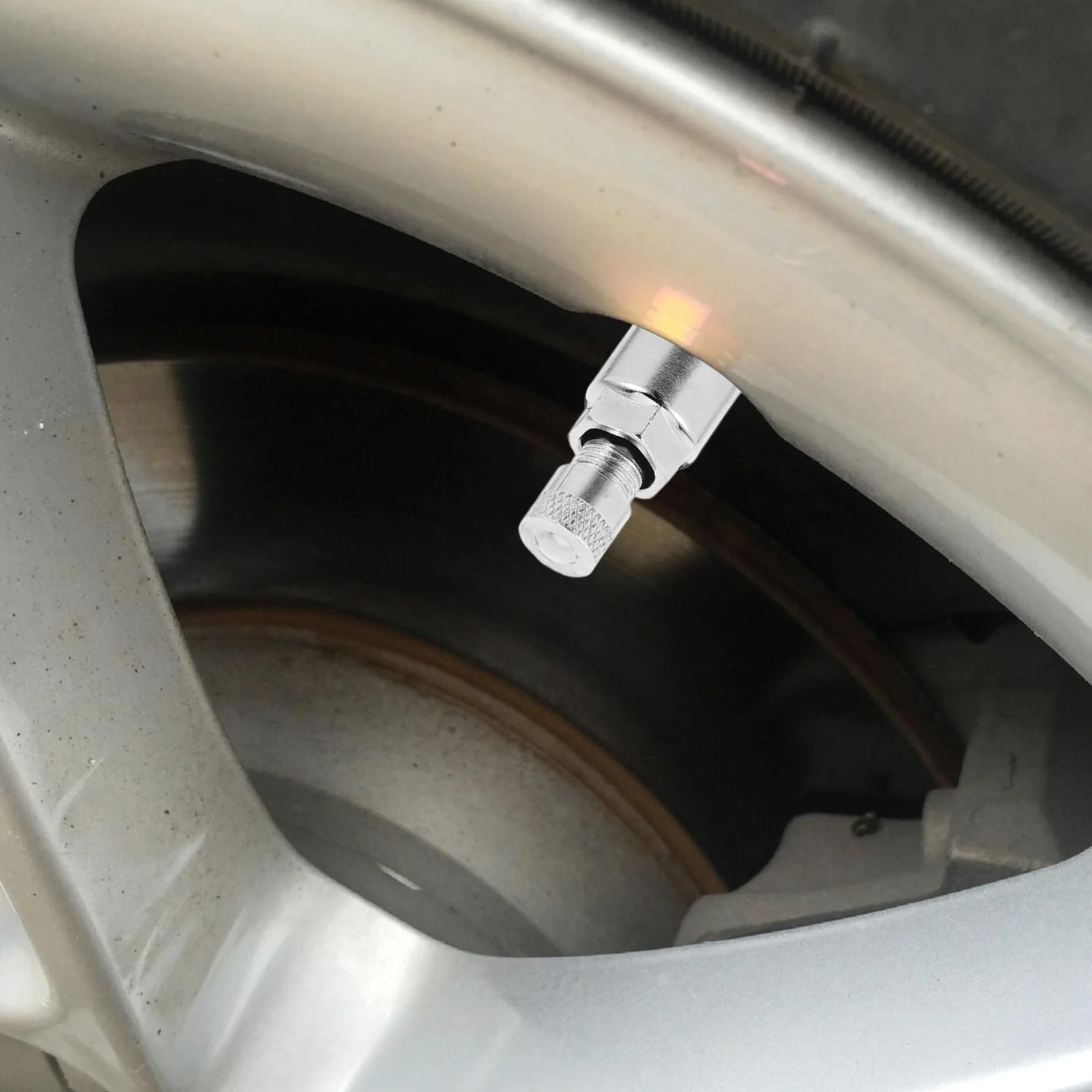 ibasenice 10 Unidades Unidades Vástagos de Válvula Metálicos para Neumáticos sin Cámara Montaje Atornillado Resistentes y Duraderos para Ruedas de Coche Camión y Motocicleta