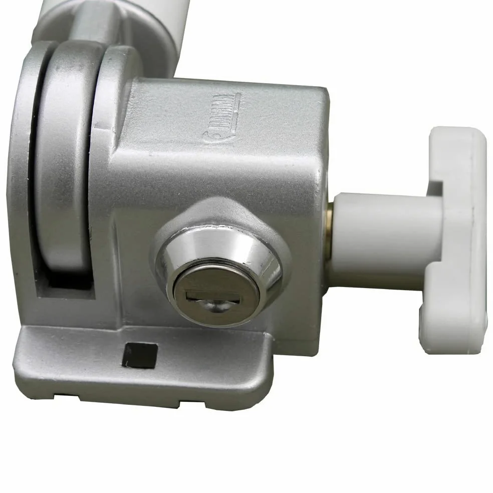 Fiamma Security 46 - Cerradura de seguridad para puerta de caravana, color blanco
