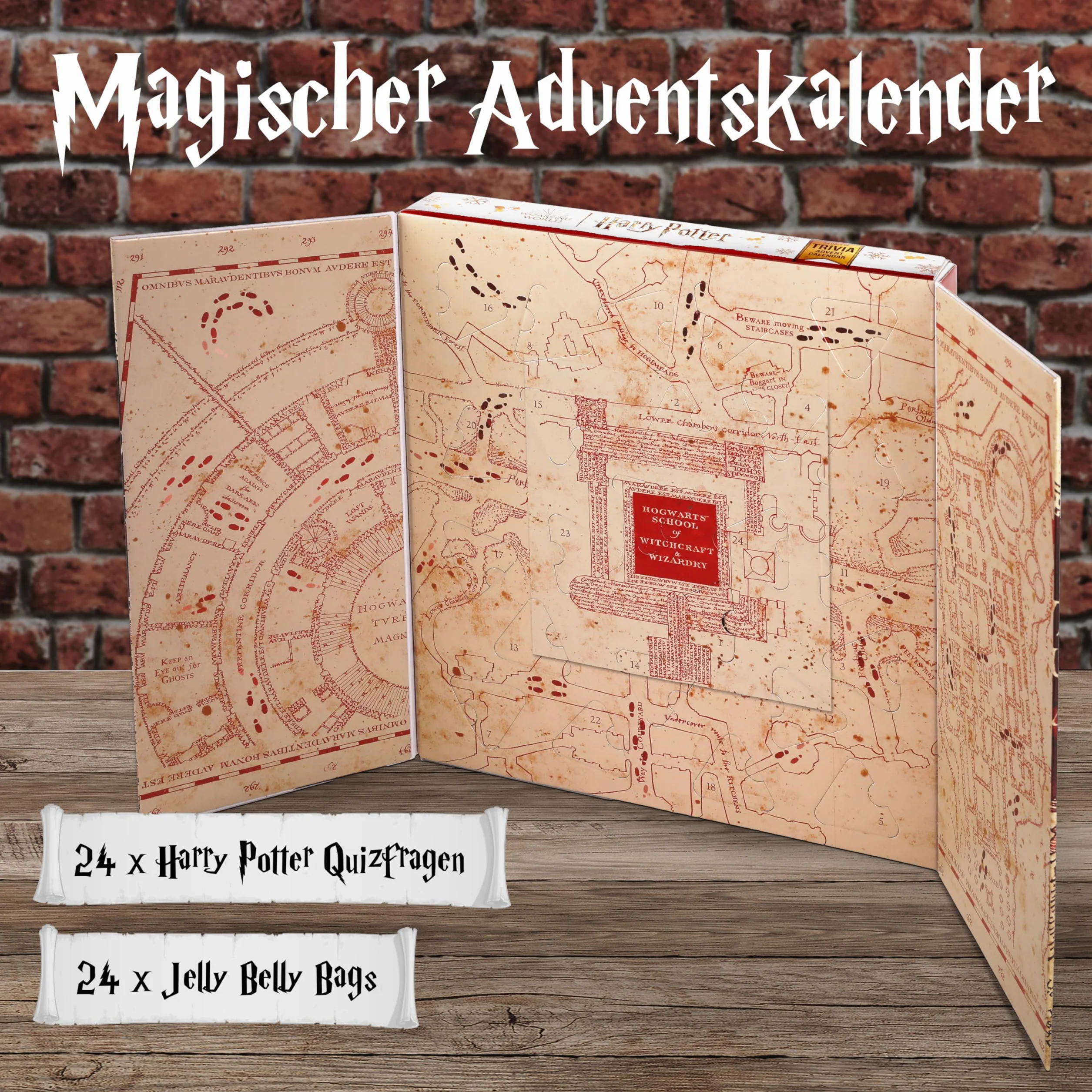 Calendario de Adviento Harry Potter 24 JellyBelly 192 g Edición Limitada