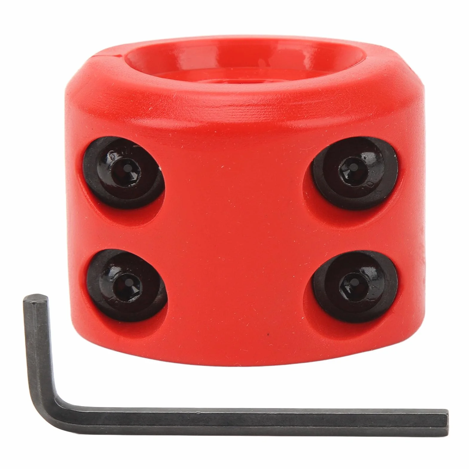 Tope de gancho para cable de cabrestante con llave hexagonal ATV, UTV, SUV, ORV o camión ORV (rojo)