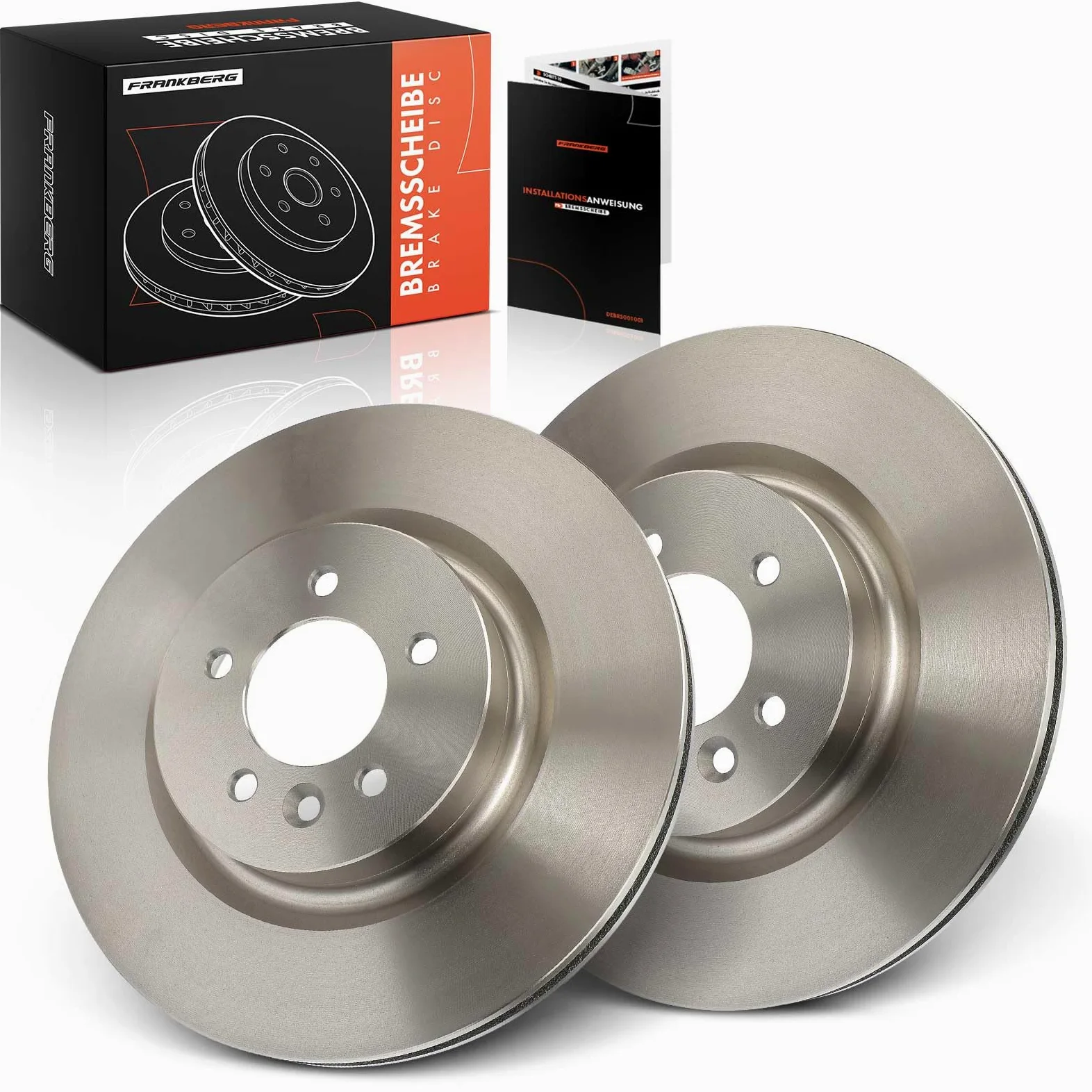Frankberg 2 discos de freno delanteros ventilados de ⌀360 mm SDB000624 | SDB000623; Compatible con: R.a.n.g.e R.o.v.e.r Sport L320, Discovery IV L319, Discovery IV Furgoneta L319