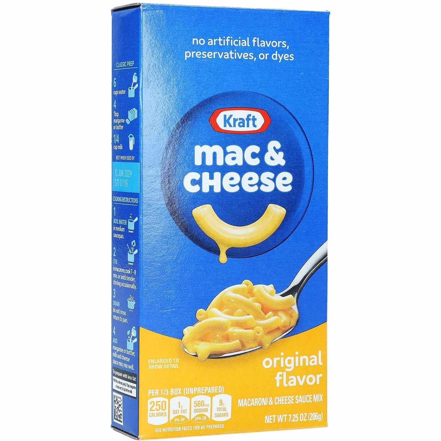 Kraft Macarrones con Queso, Dip Cremoso, 5 x 206 g