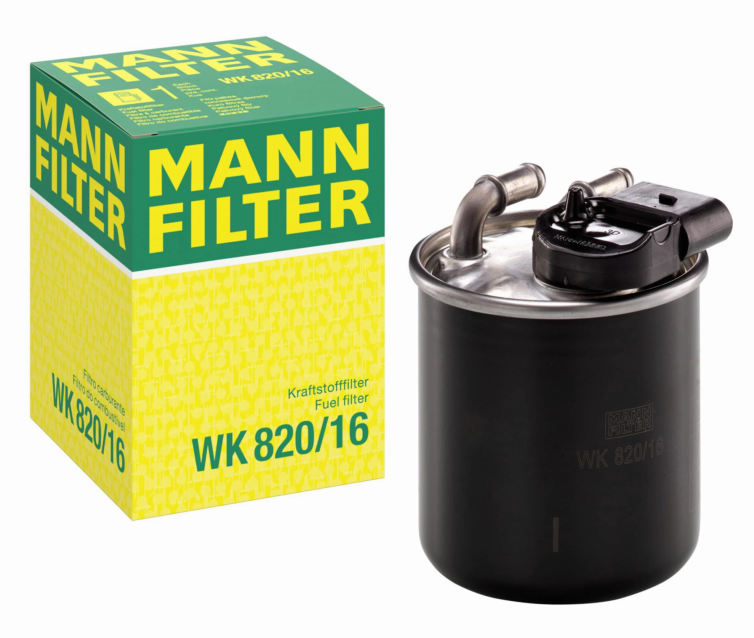 MANN-FILTER, WK 820/16 Filtro de combustible | Para Turismos, Protección sistema combustible, Protección inyectores, Combustible limpio, Calidad original OE
