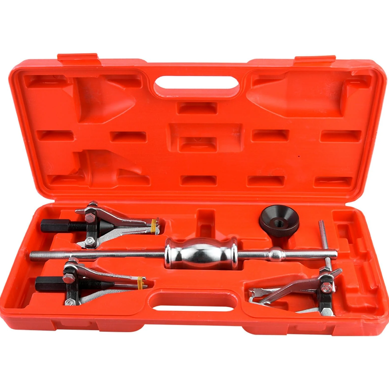 Kit de Herramientas de Extracción de Extractor de Cojinetes de Engranajes de Alta Resistencia, 5 uds., para Mecánicos, Extractores de Triple Pata de 100mm con Martillo Deslizante