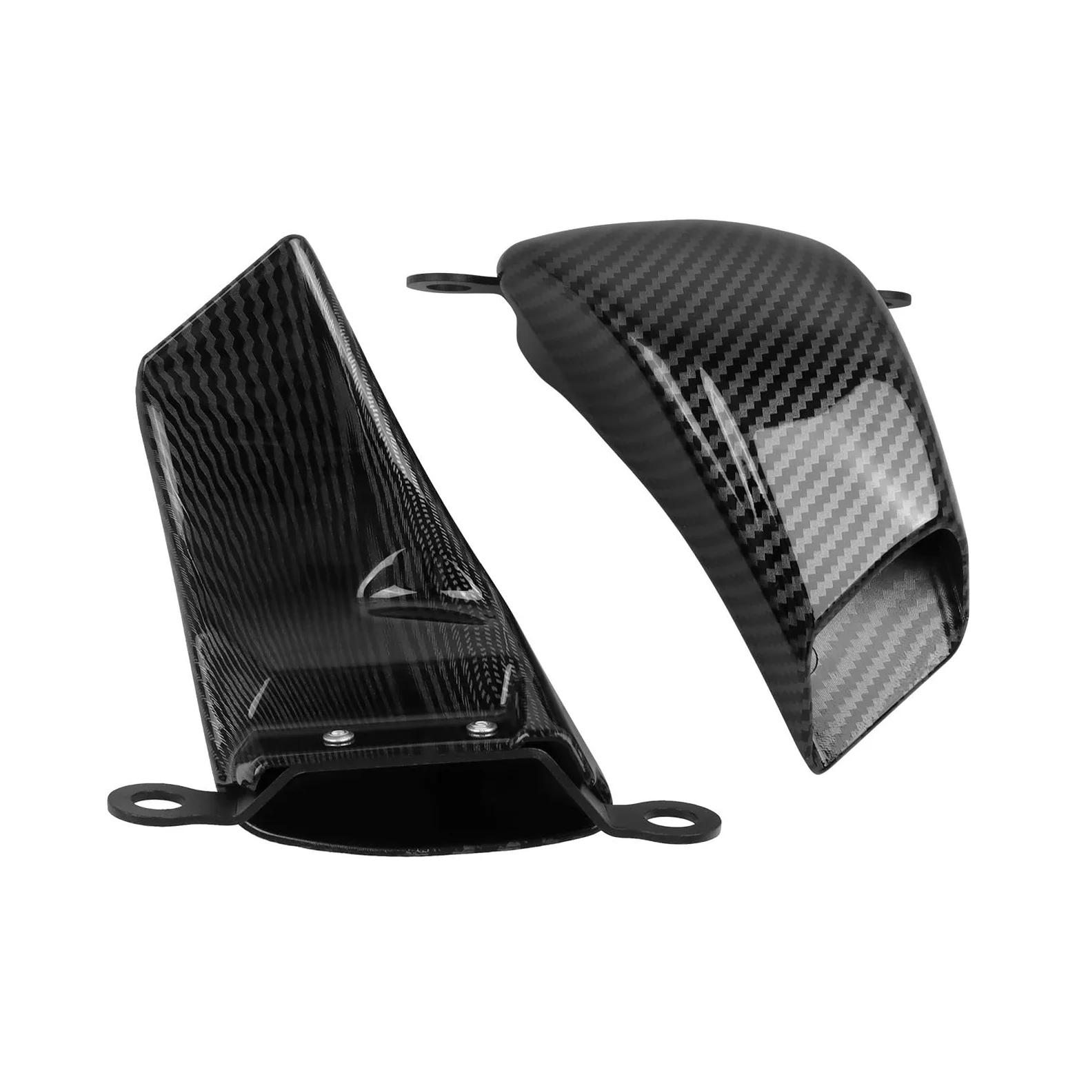 Conductos de refrigeración de aire de pinza Cubierta protectora del radiador para la pinza de freno de aire y refrigeración, compatible con Ducati Panigale V4 V4S/R Streetfighter V4 V4S(Matte Black)