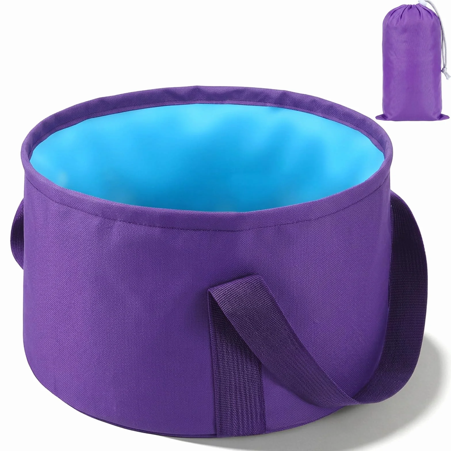 Larrel Cubo plegable para remojar los pies, piscina spa portátil de viaje, baño de pies exterior