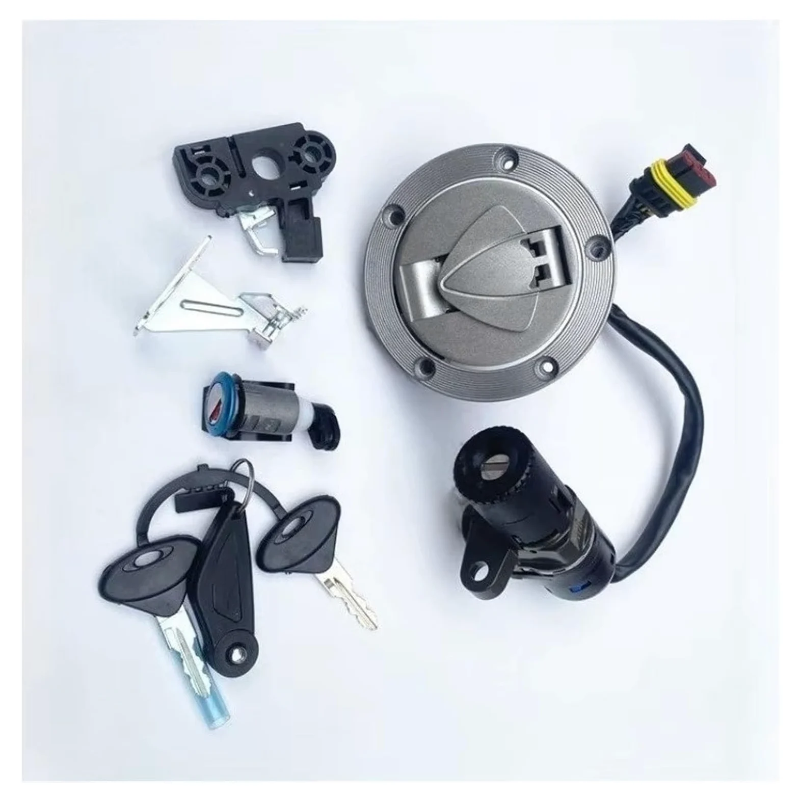 Interruptor De Llave De Encendido para 502c Interruptor Encendido Tapa Gas | Interruptor encendido motocicleta tapa bloqueo asiento tapa tanque combustible juego llaves Kit