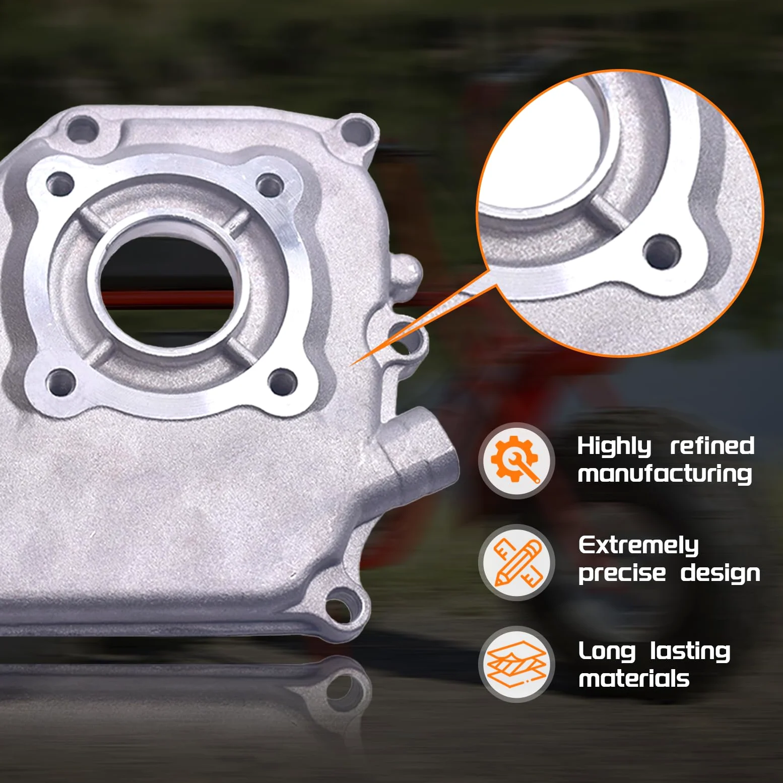 Cubierta del cárter del motor para Honda GX160 GX200 5.5HP 6.5Hp Engine Rep 91201-Z0T-801,96100-62050-00 Mini Bike Go Kart cortacésped