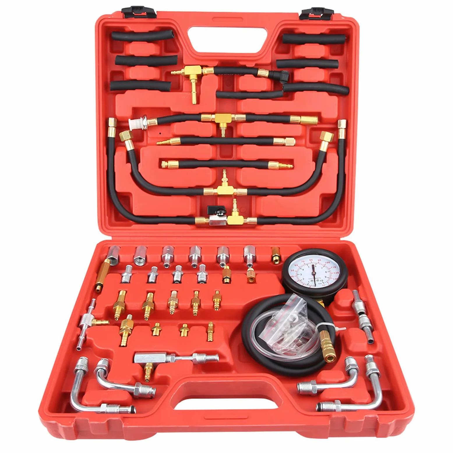 Probador de medidor de presión de XTEVU, herramienta de diagnóstico de inyección de, kit de probador de bomba de gasolina, kit de probador de de universal
