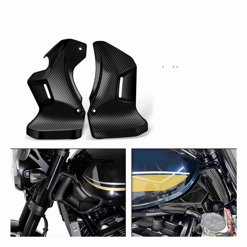 Aletas carenado Tipo alerón Cubierta Lateral Tanque Combustible Delantero Motocicleta Carenado Gas Protección Panel Lateral para Z900RS SE 2024 2018-2024 | Black