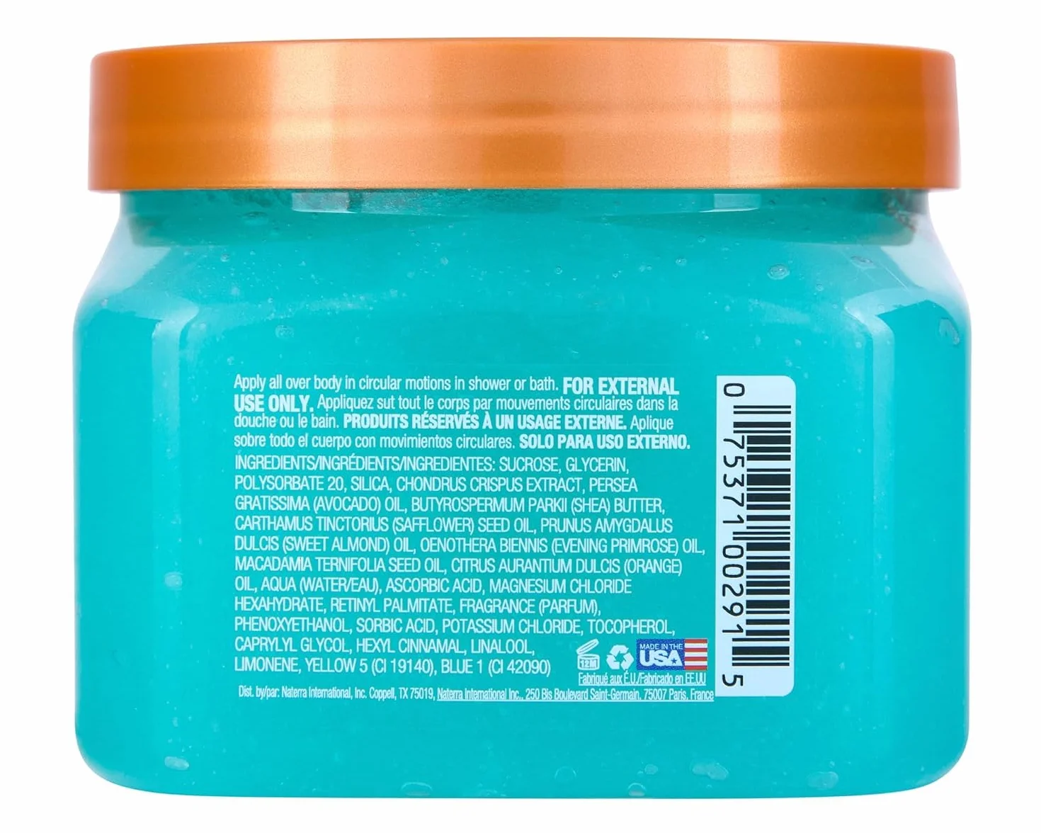 Tree Hut Blue Lagoon Exfoliante de azúcar de karité 18 onzas exfoliante corporal hidratante
