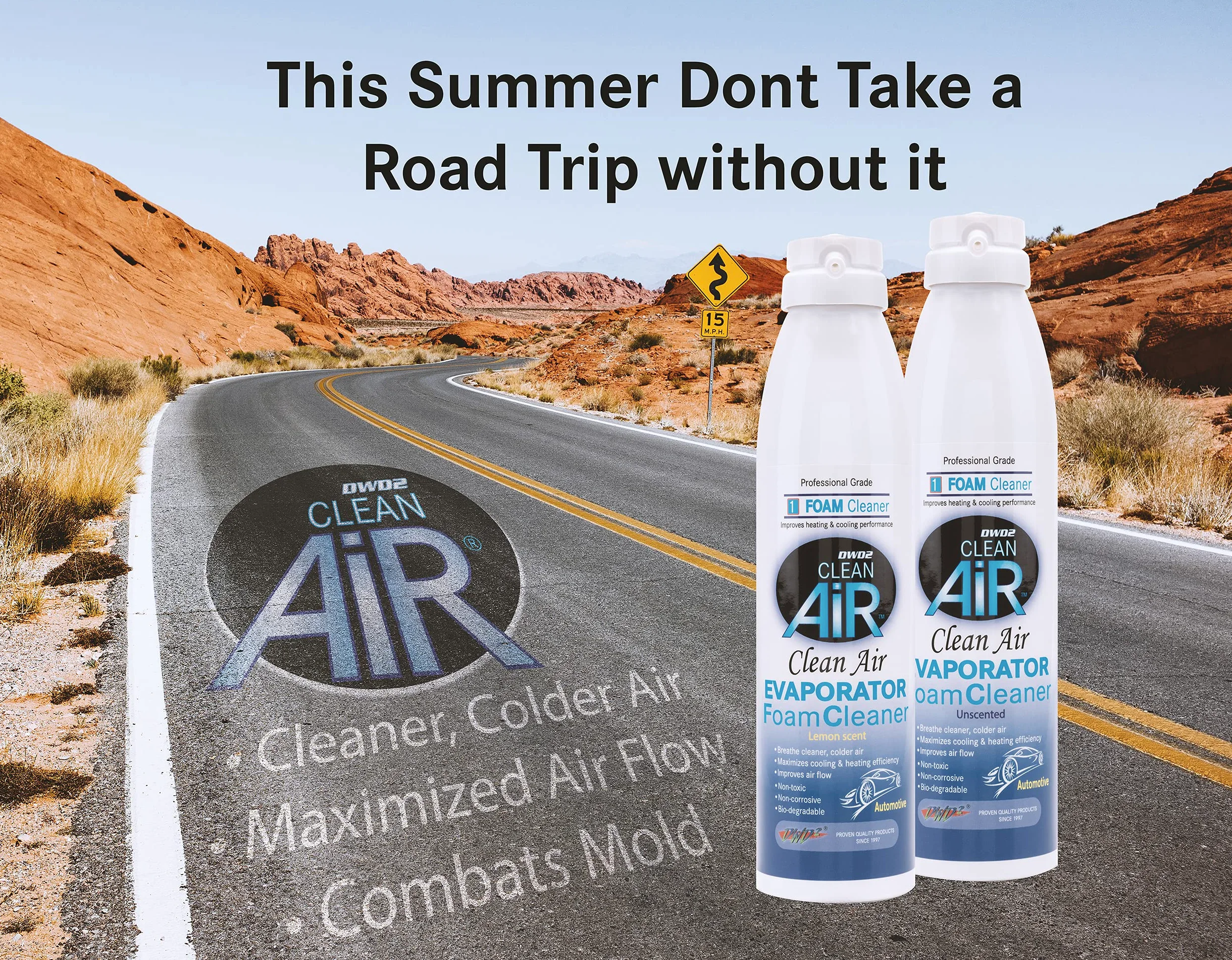 Limpiador de Bobina de evaporador de Aire Acondicionado DWD2 Clean Air Premium (Regular) Renueva tu Aire Acondicionado. (Single 8.oz)