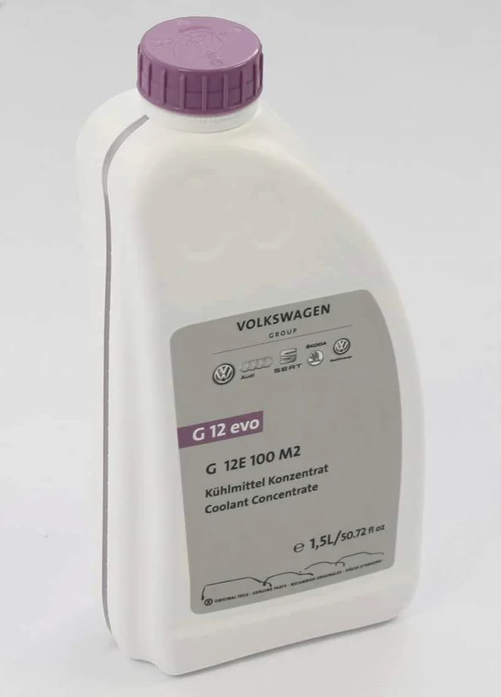 G12 Evo G12E100M2 Líquido refrigerante concentrado, botella de 1,5 l