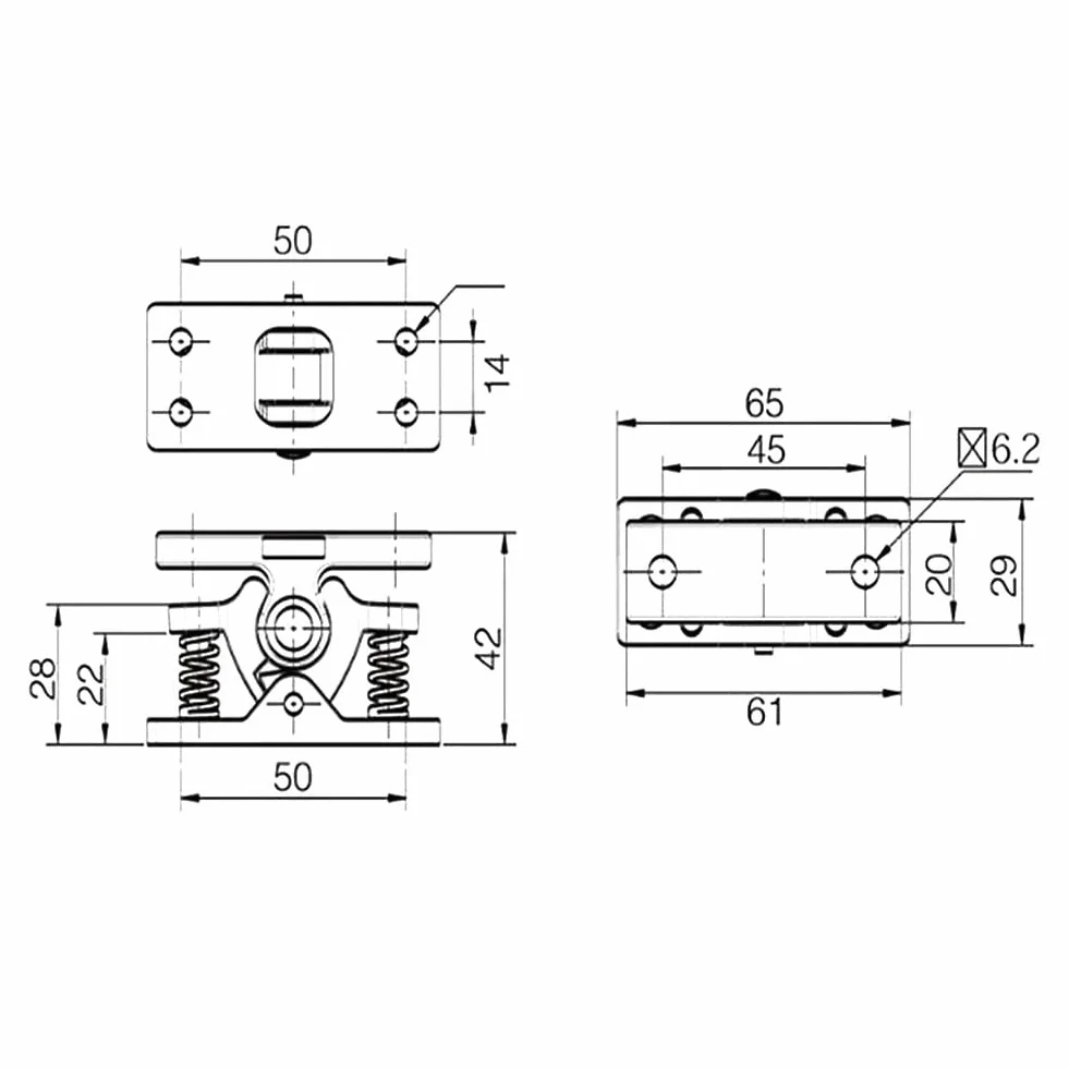 Retenedor de Puerta Catch Aleación de Zinc Acero Inoxidable Clip de Puerta Tope de Puerta para Caravana Autocaravanas y Barco Clip de Puerta Aleación de Zinc Acero Inoxidable