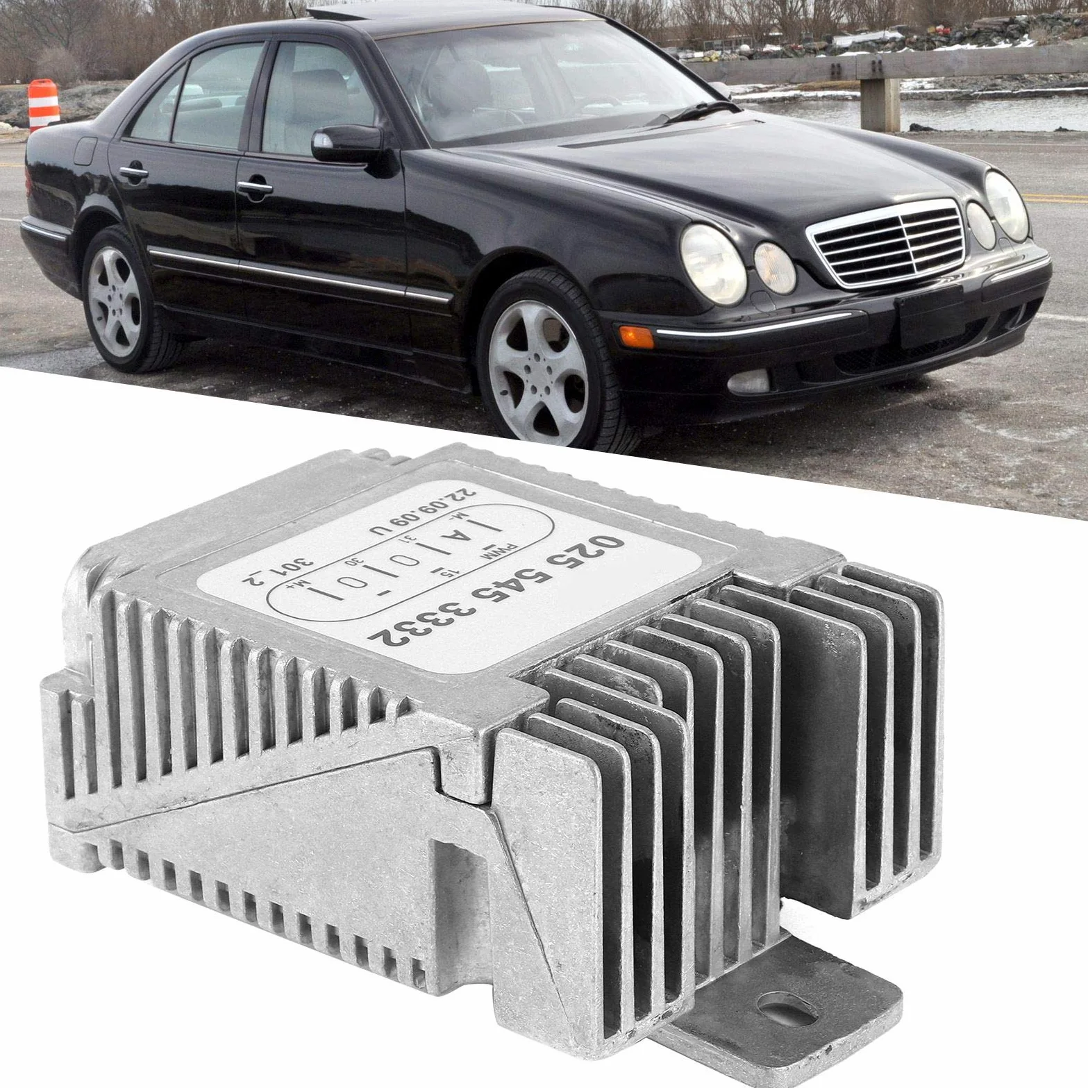 Módulo de control del ventilador de refrigeración Torvex, unidad de repuesto del de refrigeración del motor, componente de relé del ventilador compatible con Mercedes C230 C280