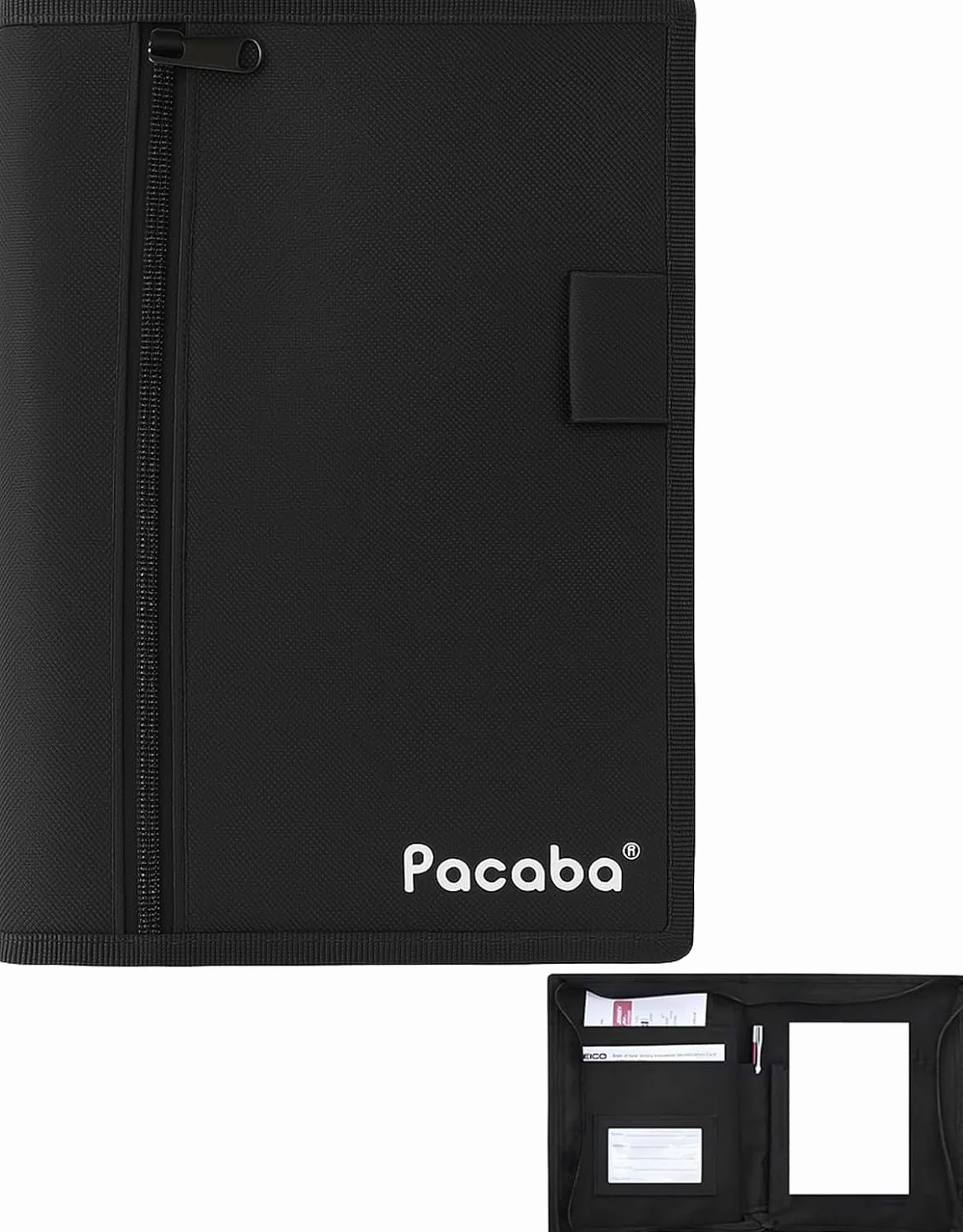 Portadocumentos Coche A5, Carpeta de Coche Documentación Impermeable, Multibolsillos, Ligera y Portátil – Organizador para Licencia de Conducir, Papeles del Auto y Accesorios