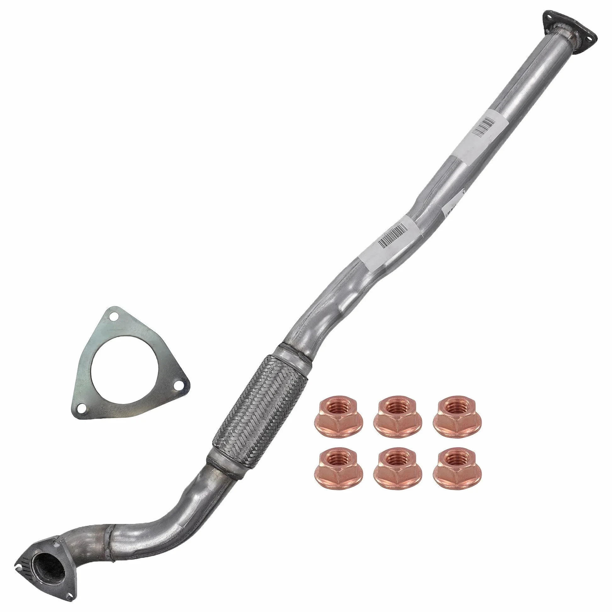 1x Tubo de escape con material de montaje