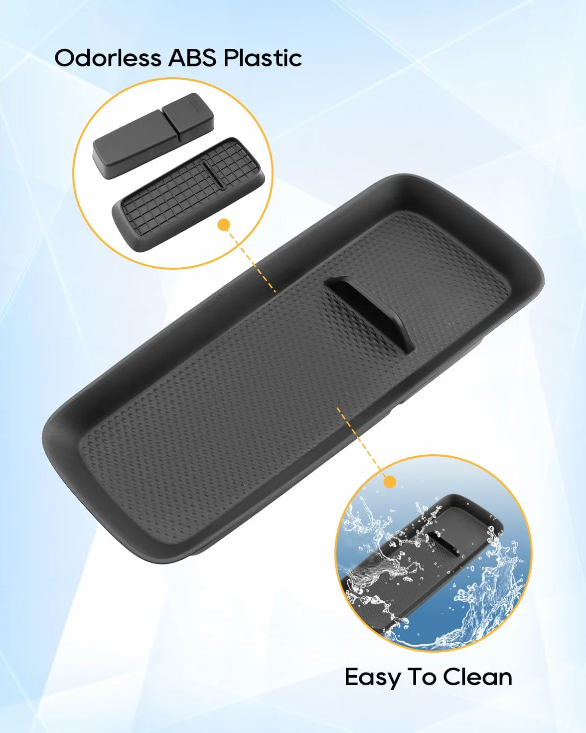 YEE PIN Para BYD Dolphin Surf/Seagull 2025 2026 2027 consola central caja de almacenamiento guantera doble capa extraíble Dolphin Surf/Seagull reposabrazos central organizador accesorios [2 unidades]