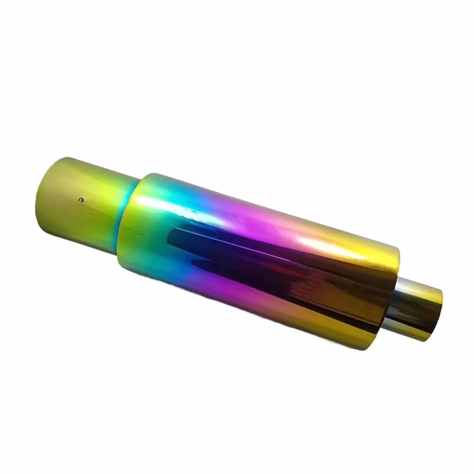 Genérico Silenciador Escape Silenciador Escape Universal 2,4" (61 Mm) con Punta Acero Inoxidable Y Logotipo Tubo Escape Coche Coche